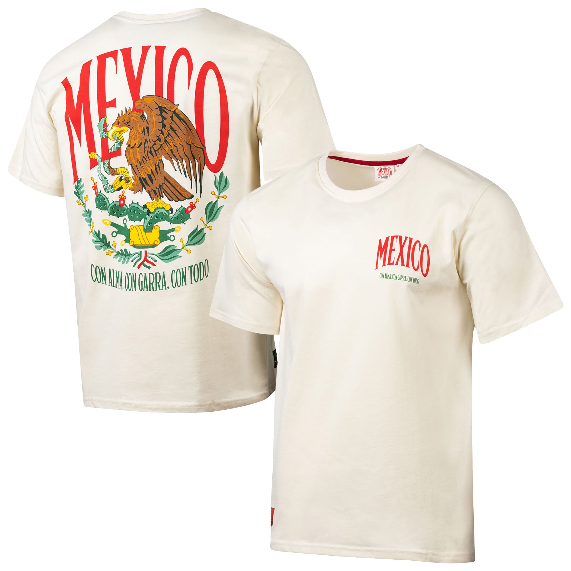 Men's Sport Design Sweden Cream Mexico National Team Golden Eagle T-Shirt