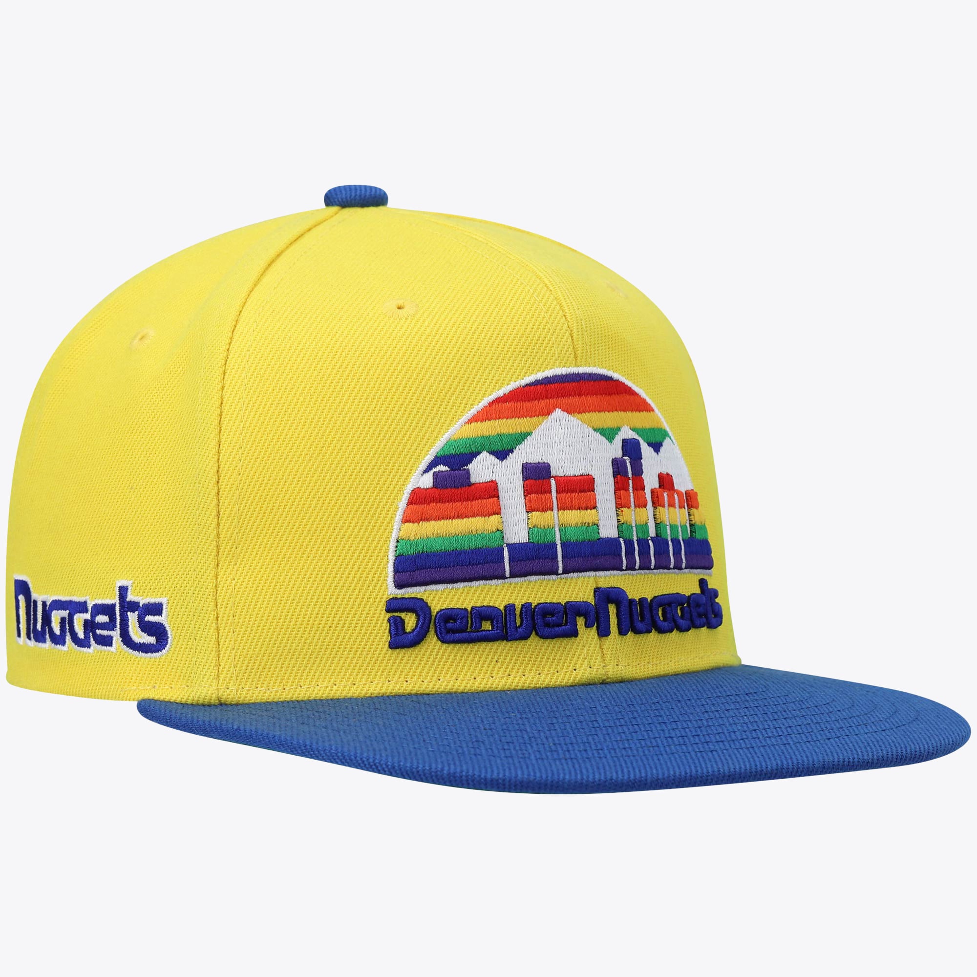 Denver Nuggets Mitchell & Ness Hardwood Classics Core Side Snapback Cap - Herren