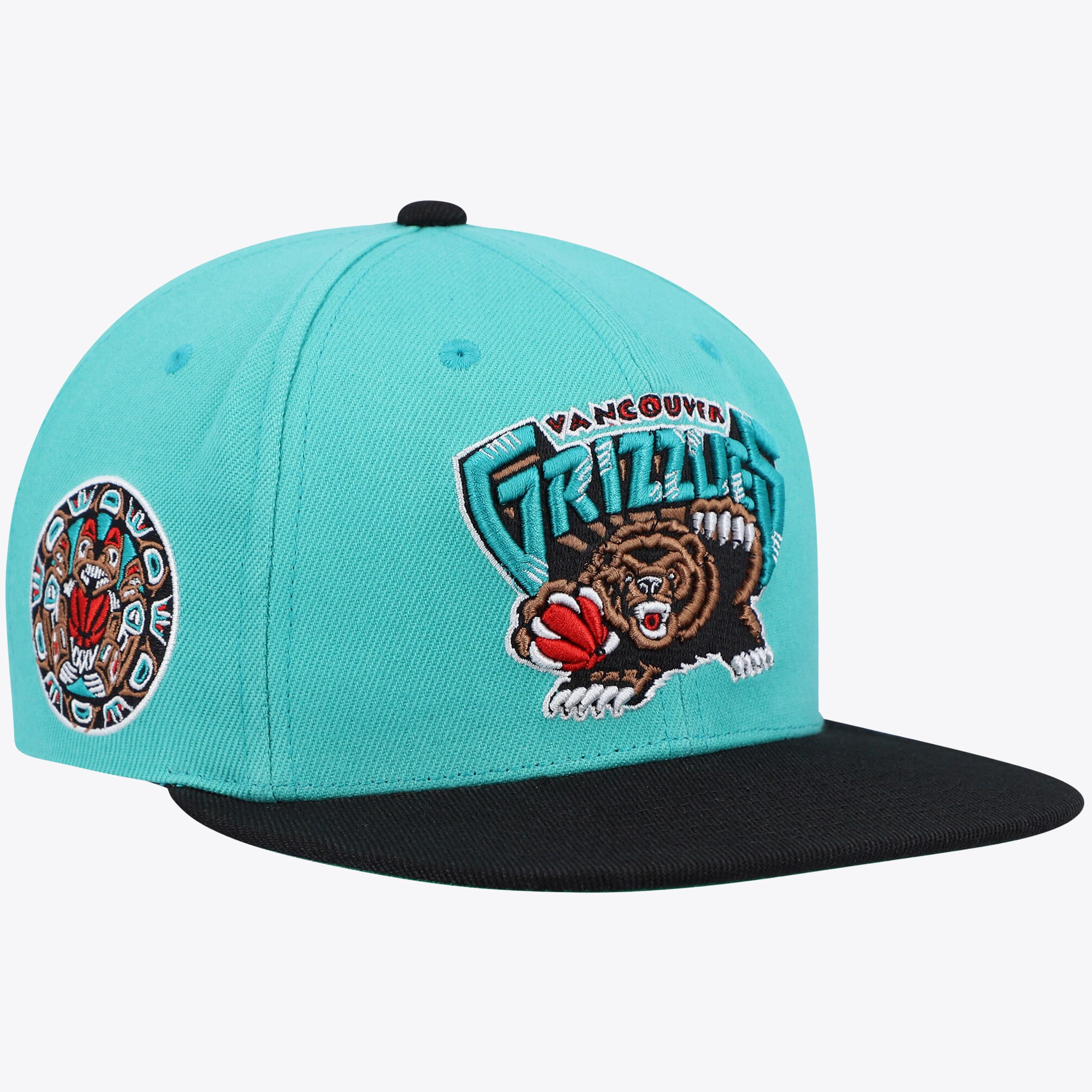 Vancouver Grizzlies Mitchell & Ness Hardwood Classics Core Side Snapback Cap - Herren
