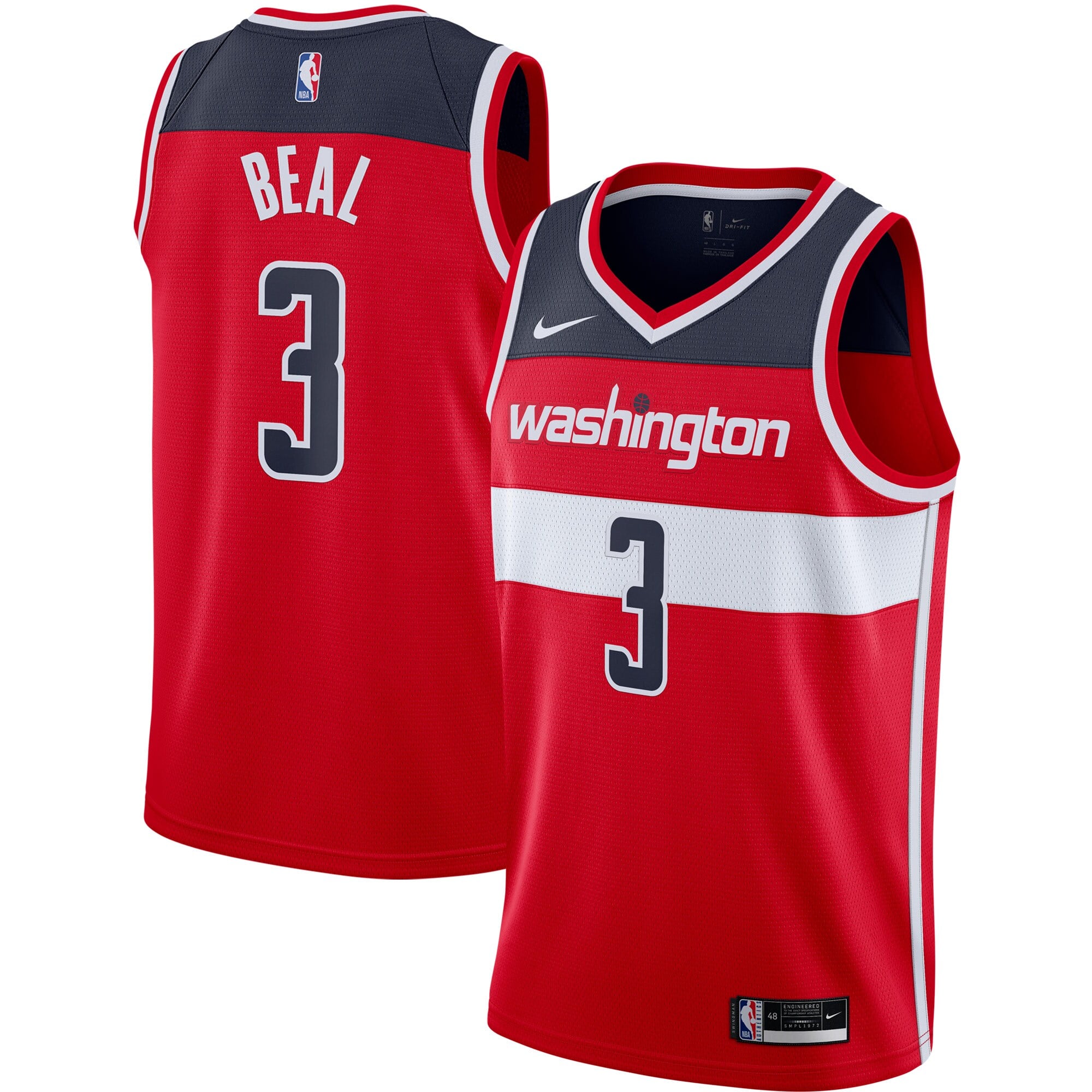 Camiseta Swingman Icono de los Washington Wizards de la NBA - Bradley Beal