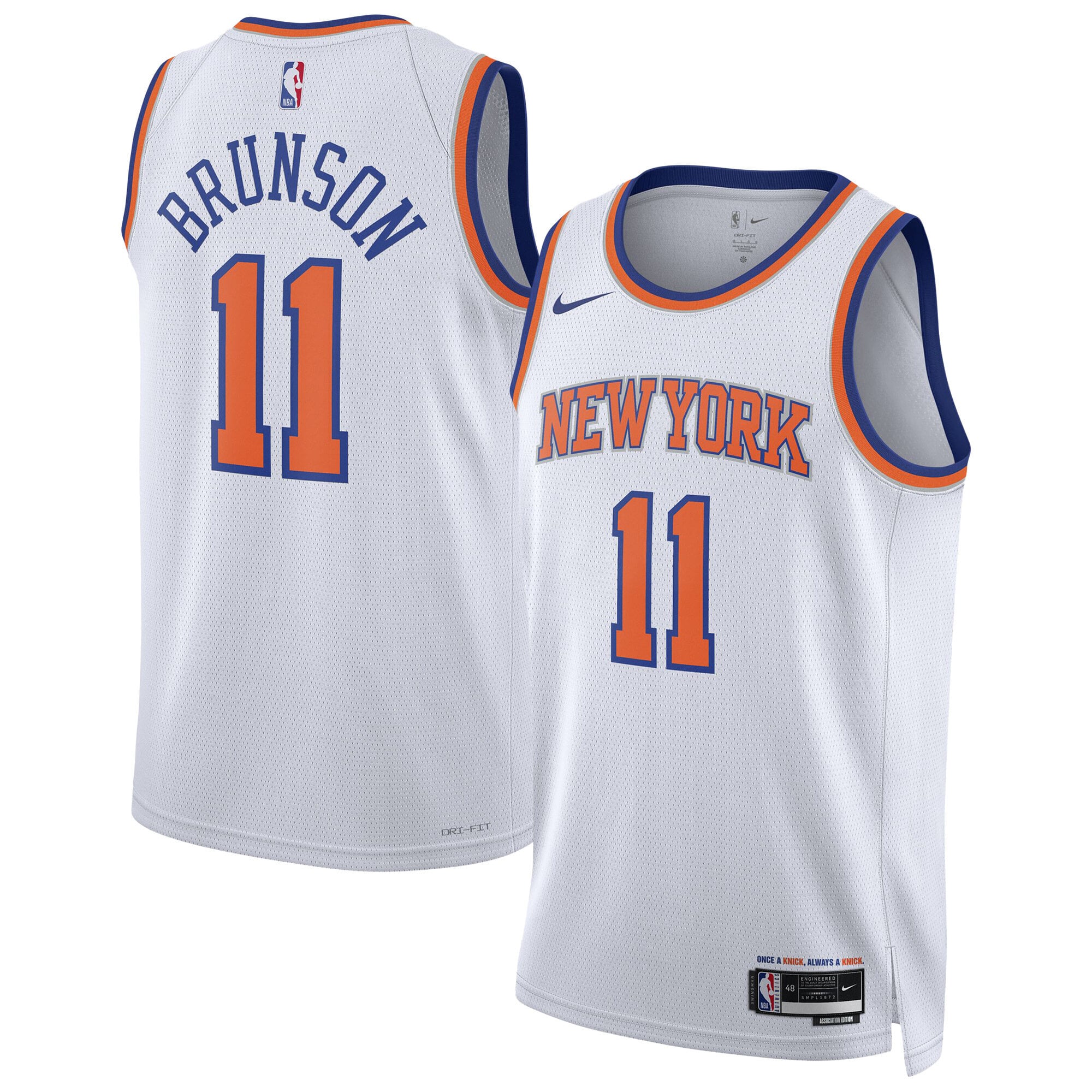 New York Knicks Nike Association Swingman Trikot – Jalen Brunson – Unisex