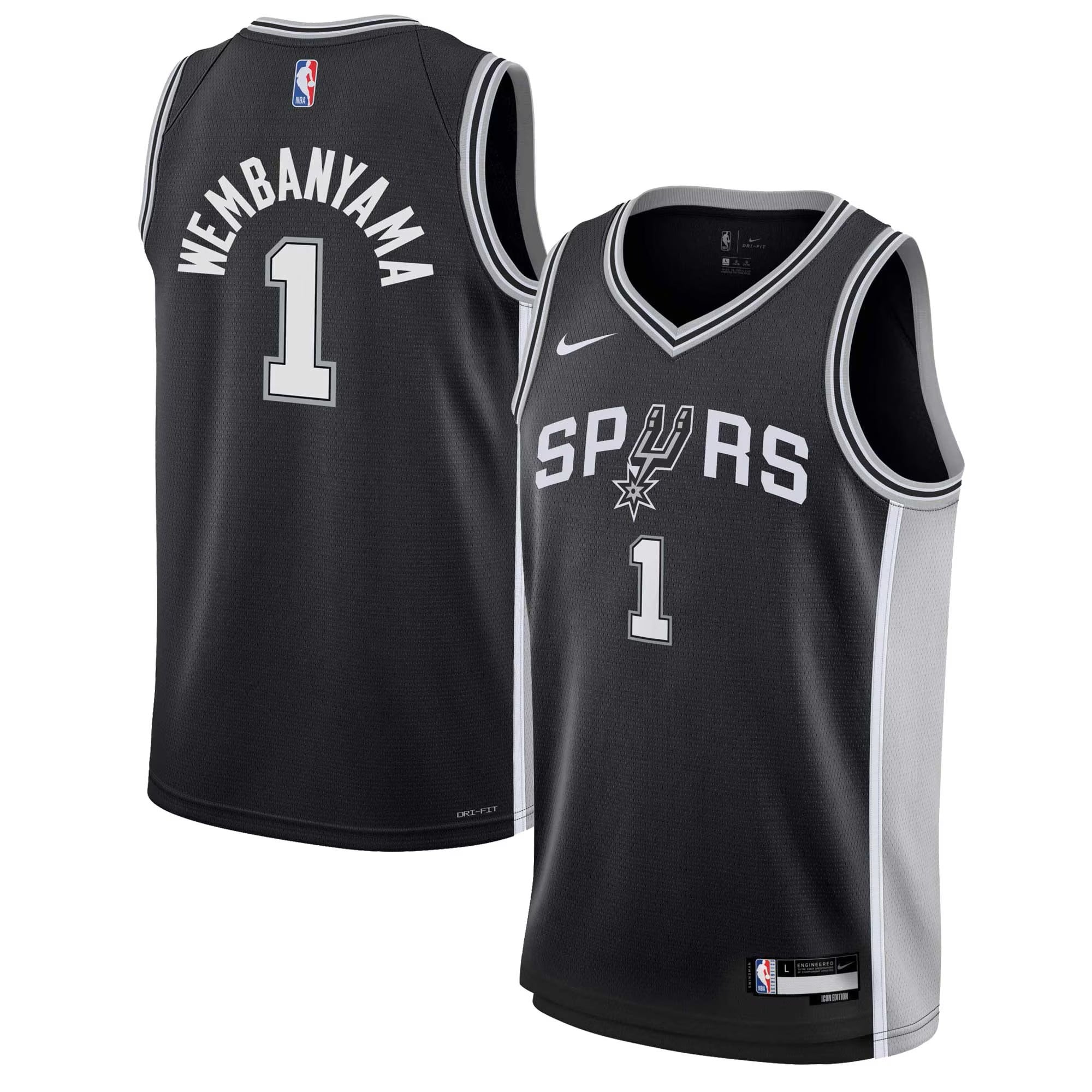 Camiseta San Antonio Spurs Nike Icon Swingman – Victor Wembanyama – Juvenil