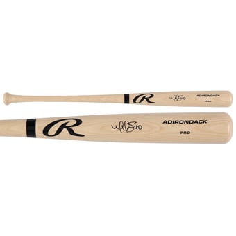 Willson Contreras Boston Red Sox Autographed Blonde Rawlings Pro Bat