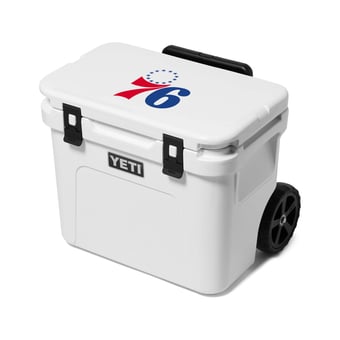 YETI White Philadelphia 76ers Roadie 32 Wheeled Cooler