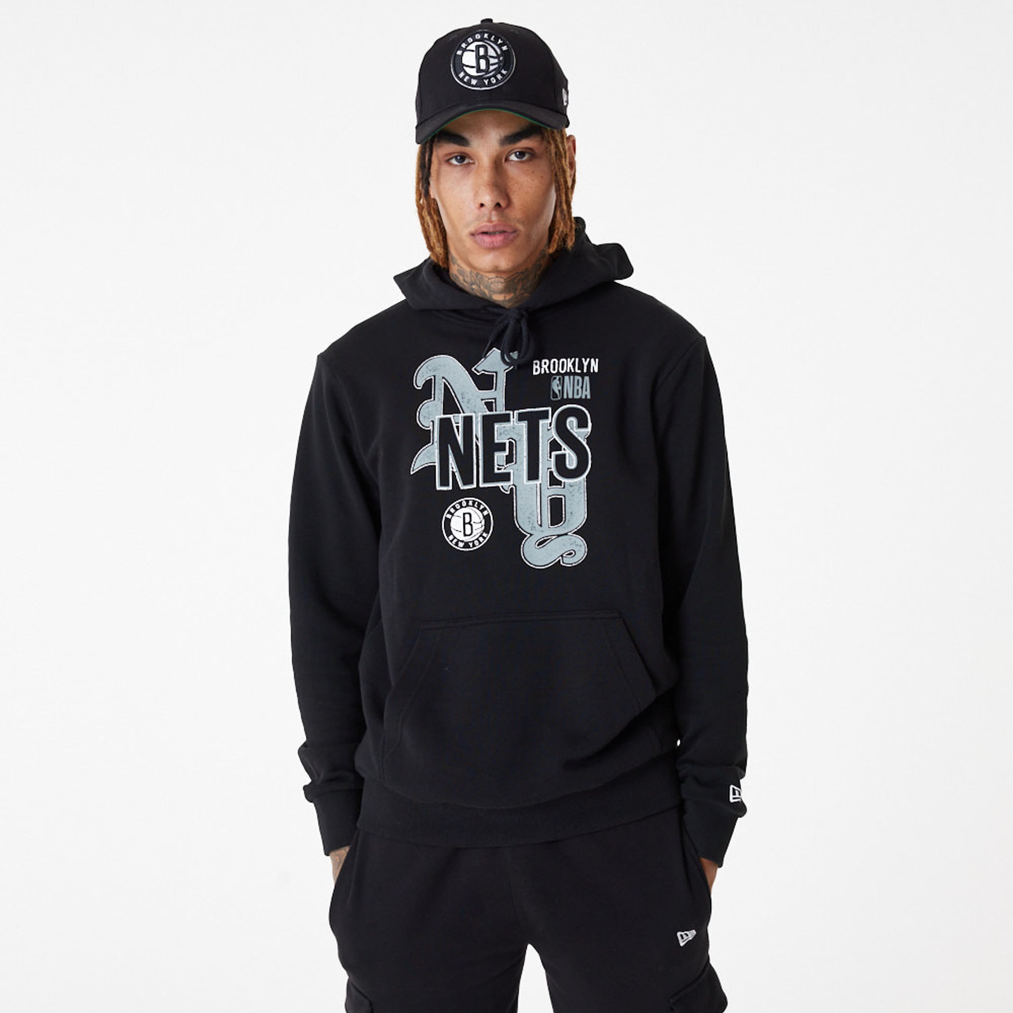 Brooklyn Nets NBA Sudadera con Capucha Gráfico del Equipo