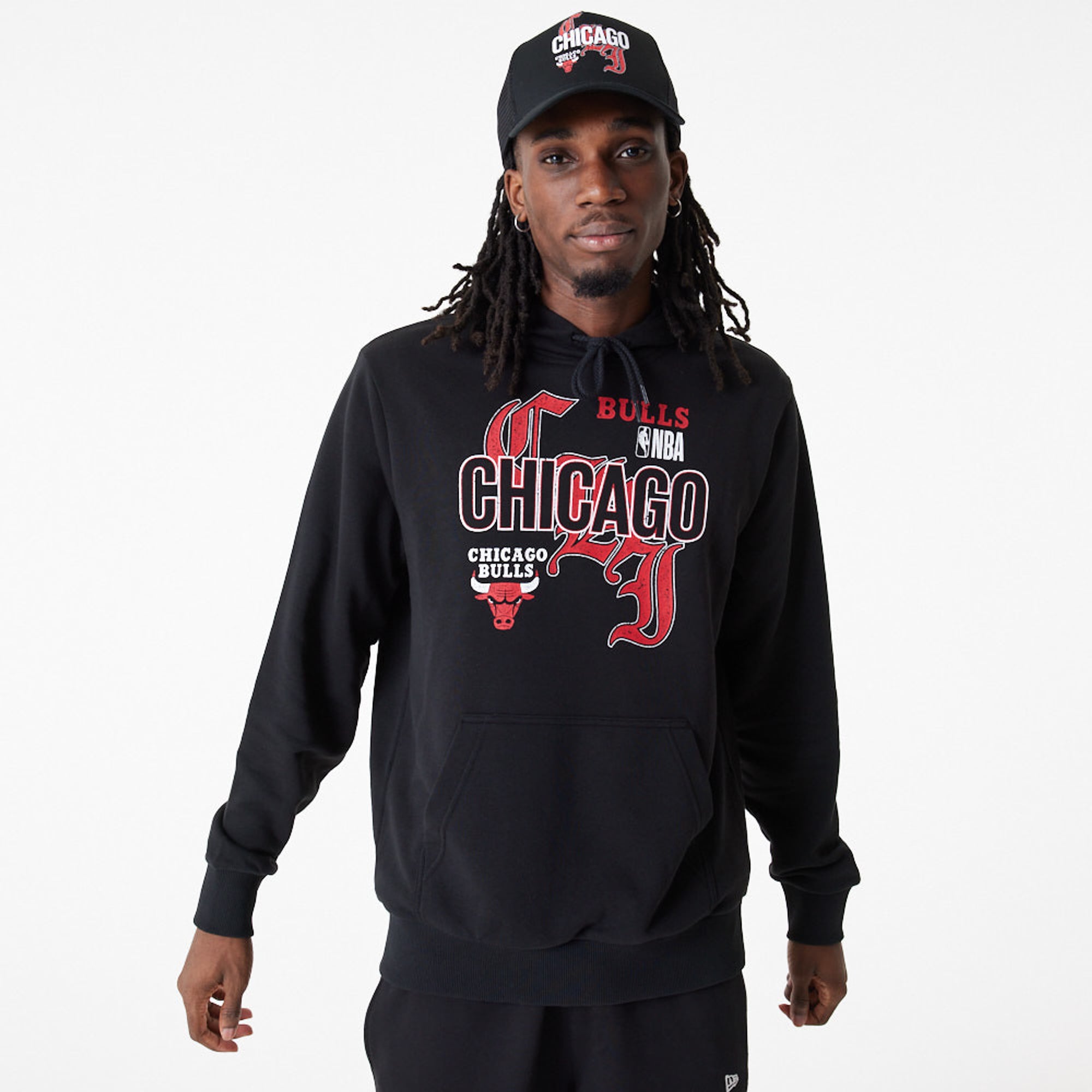 Chicago Bulls NBA Sudadera con Capucha Gráfico del Equipo