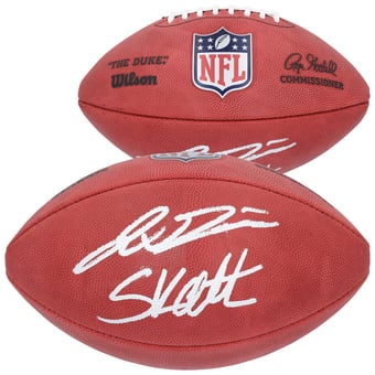 Jaxson Dart & Cam Skattebo New York Giants Autographed Wilson Duke Full Color Football