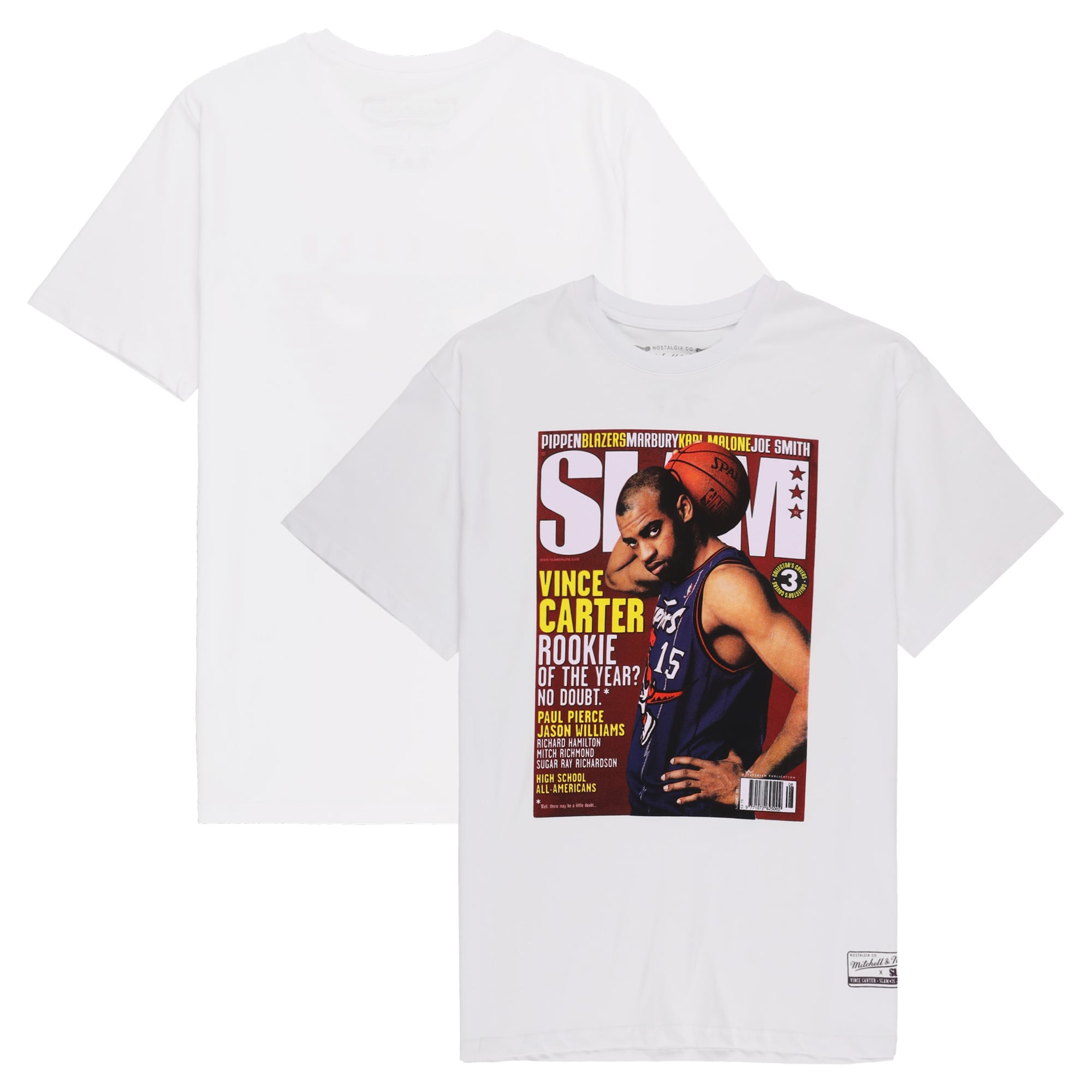 Toronto Raptors Mitchell & Ness Slam Cover T-Shirt – Vince Carter