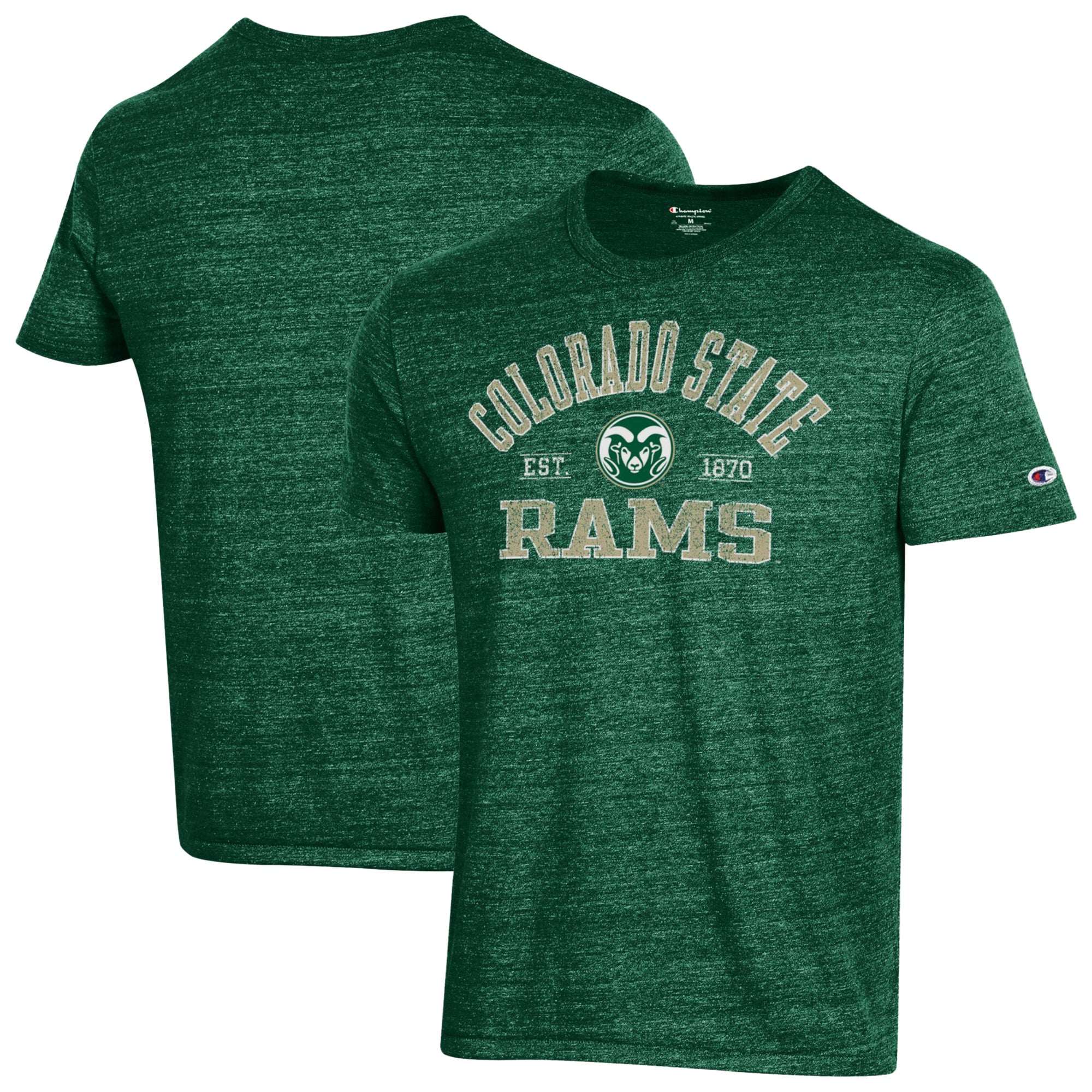 Men's Champion Green Colorado State Rams Ultimate Triblend T-Shirt