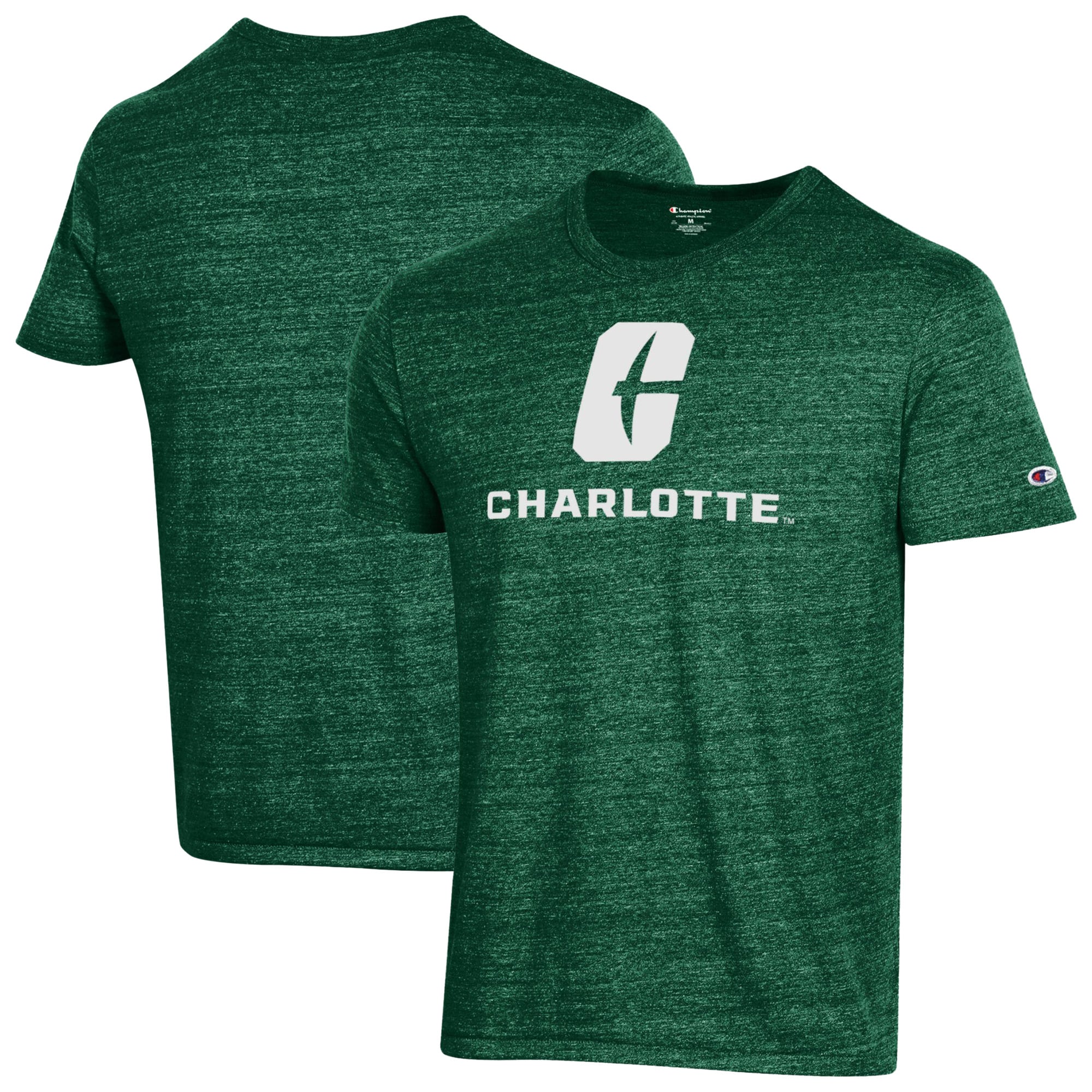 Men's Champion Green Charlotte 49ers Ultimate Triblend T-Shirt