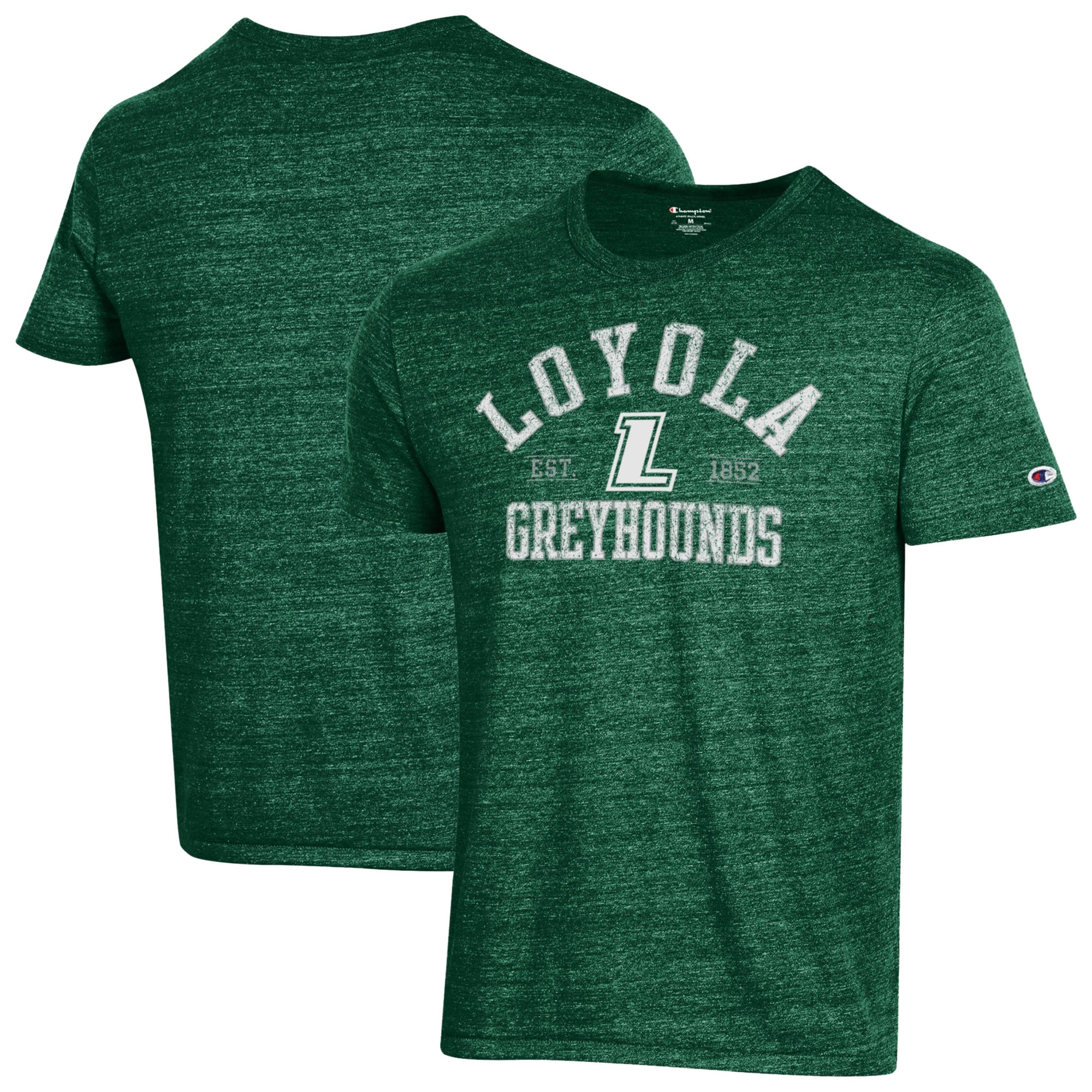 Men's Champion Green Loyola Greyhounds Ultimate Triblend T-Shirt