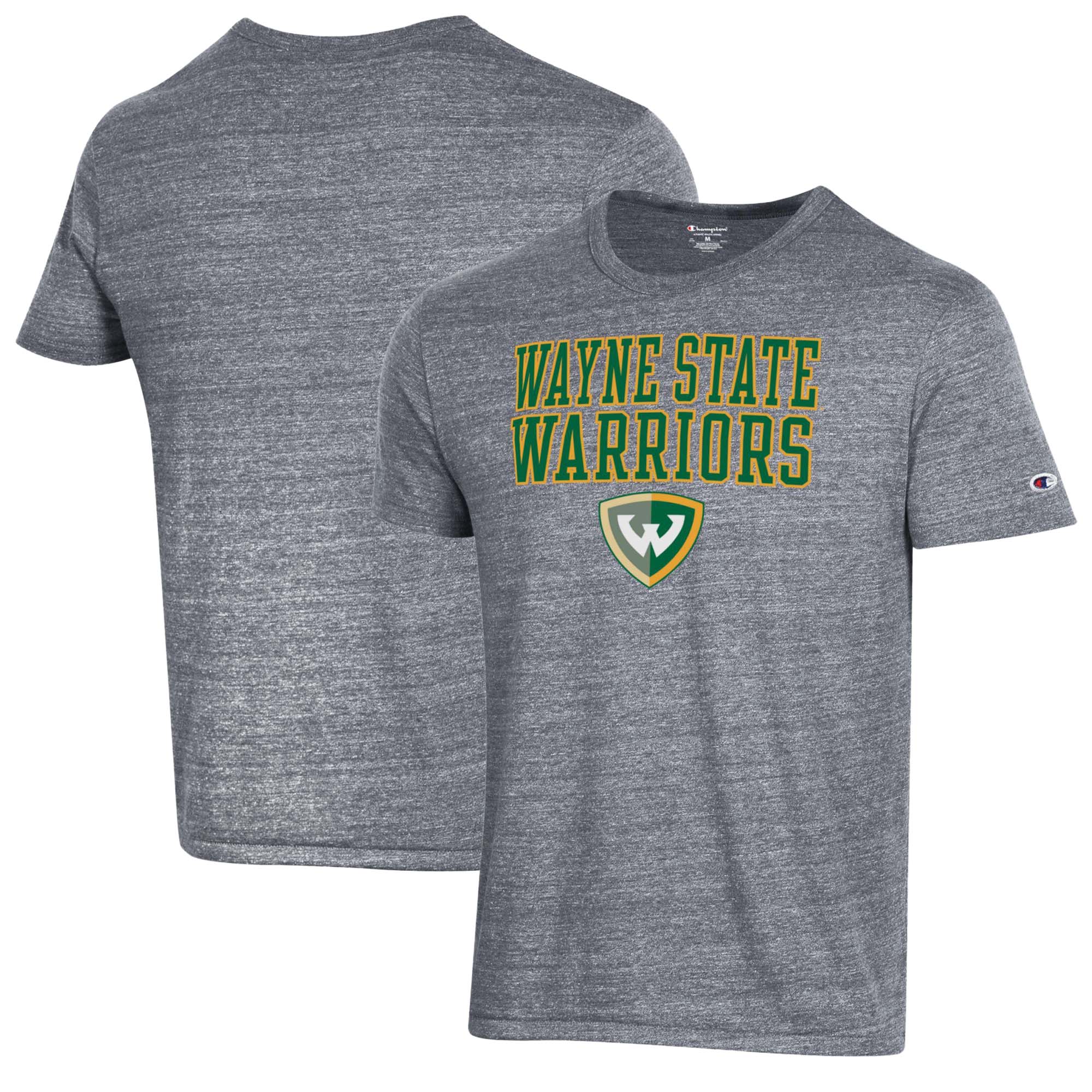 Men's Champion Gray Wayne State Warriors Ultimate Triblend T-Shirt