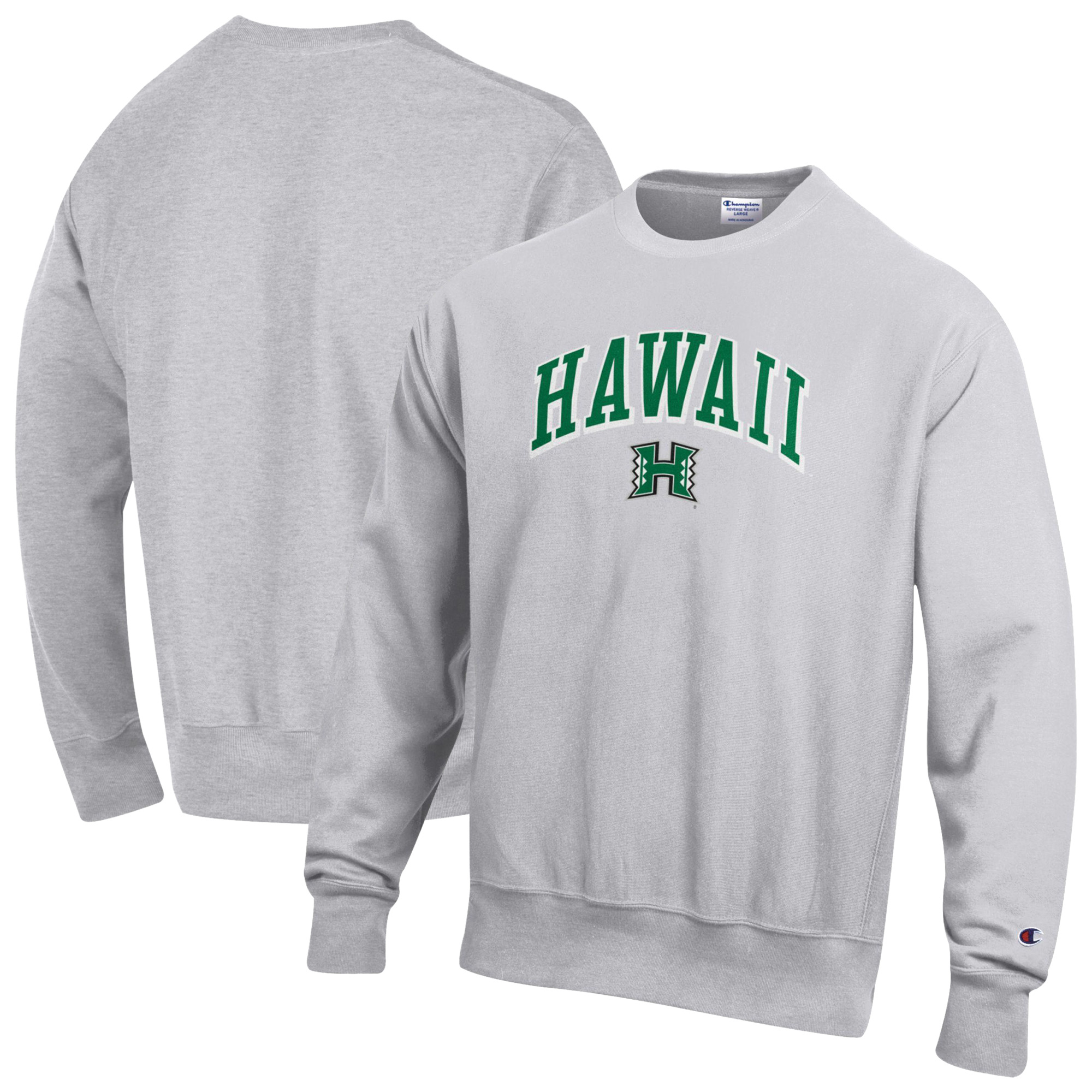 Men’s Champion Gray Hawaii Rainbow Warriors Reverse Weave Sweatshirt