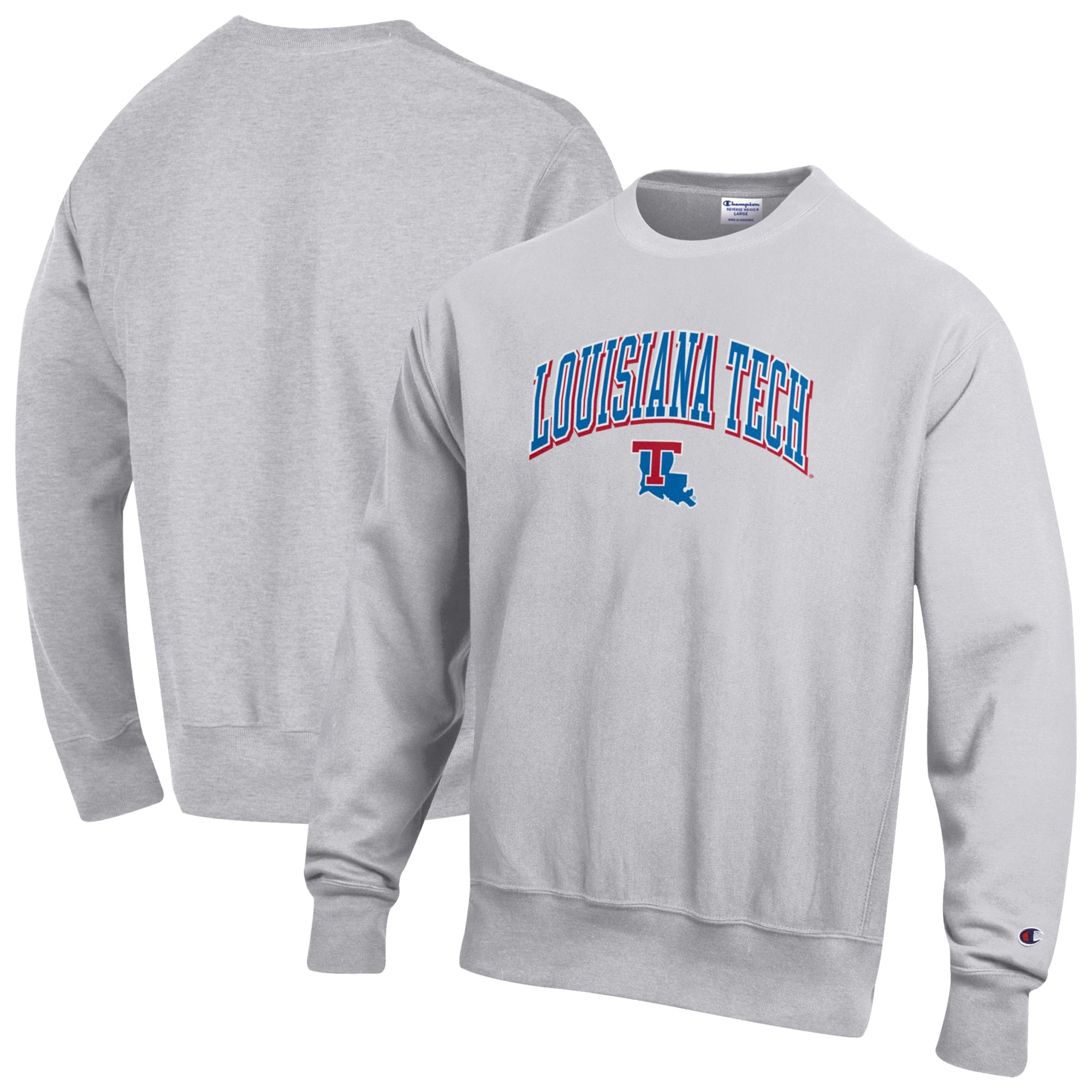 Men's Champion Gray Louisiana Tech Bulldogs Reverse Weave Sweatshirt