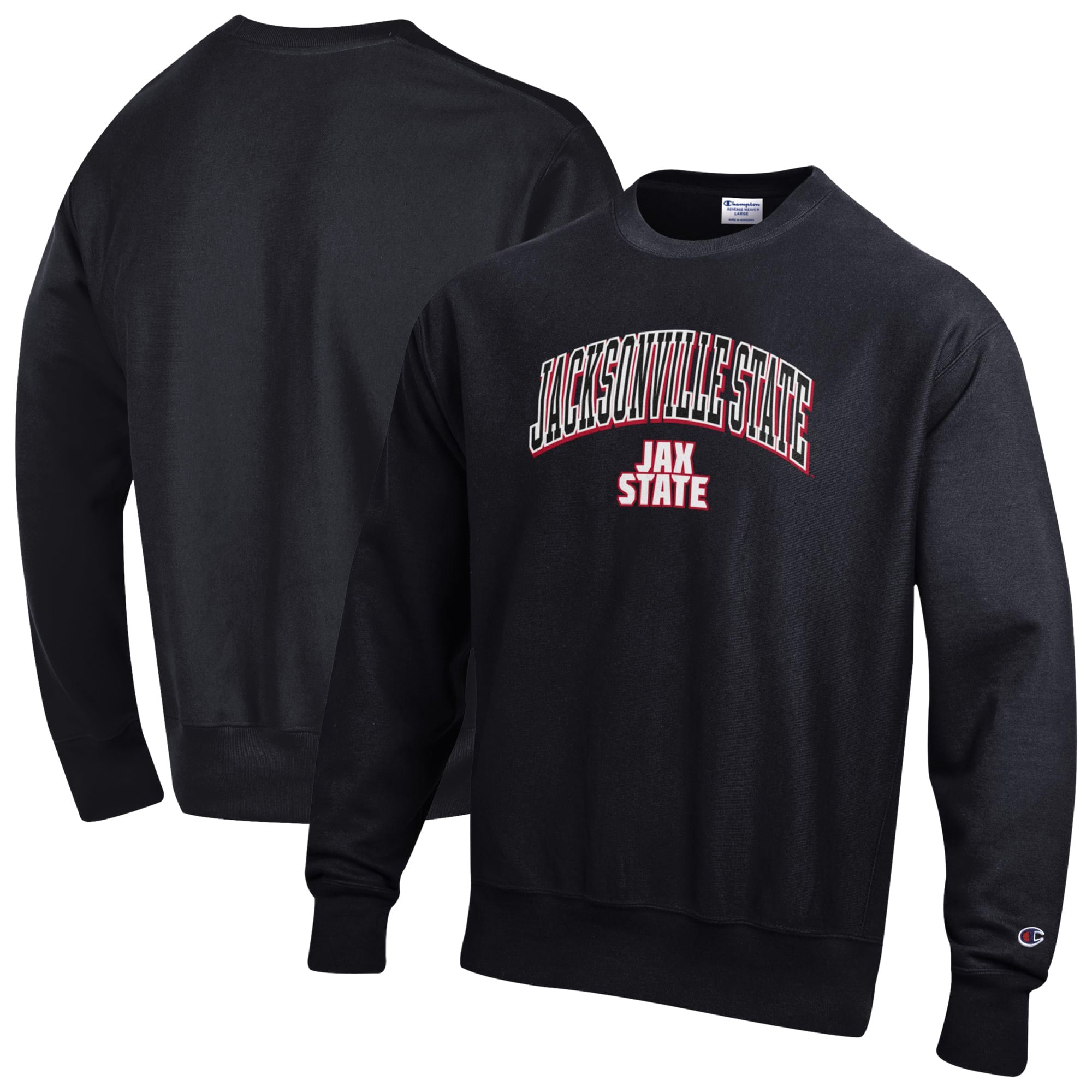 Men's Champion Black Jacksonville State Gamecocks Reverse Weave Sweatshirt