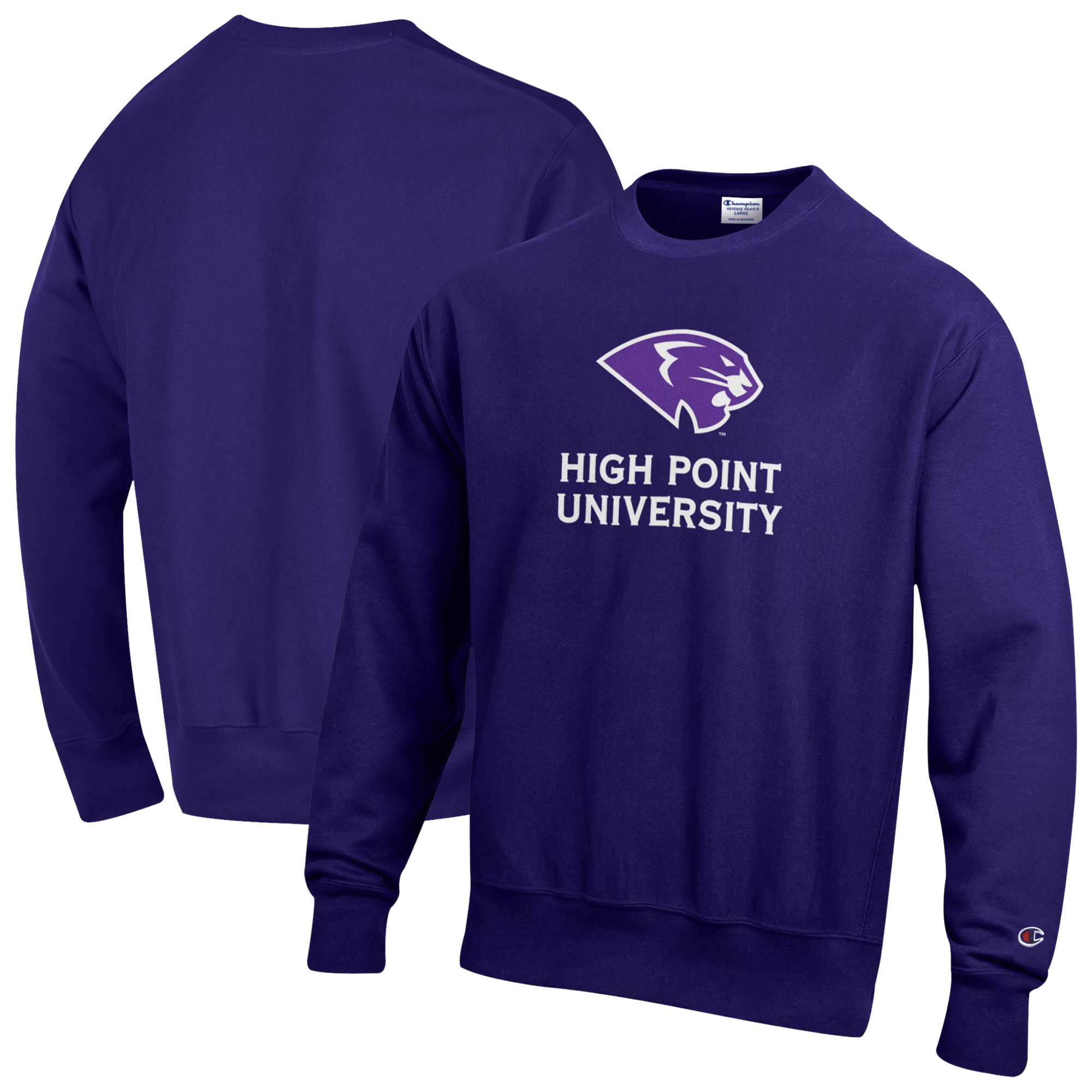 Men’s Champion Purple High Point Panthers Reverse Weave Sweatshirt Men’s Champion Purple High Point Panthers Reverse Weave Sweatshirt