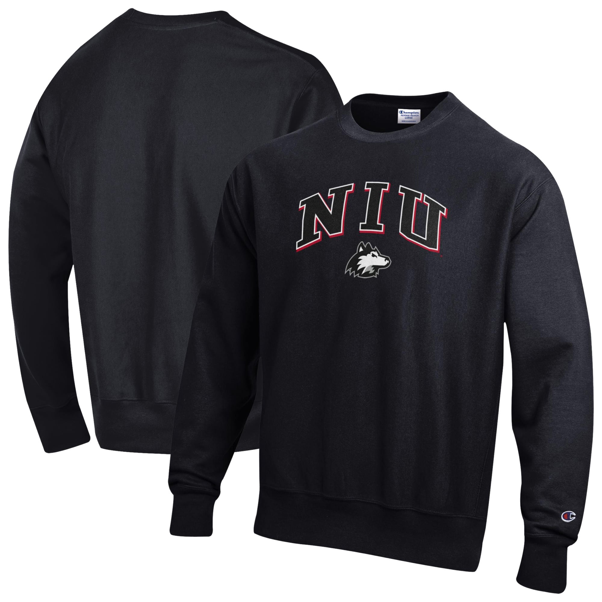 Men's Champion Black Northern Illinois Huskies Reverse Weave Sweatshirt
