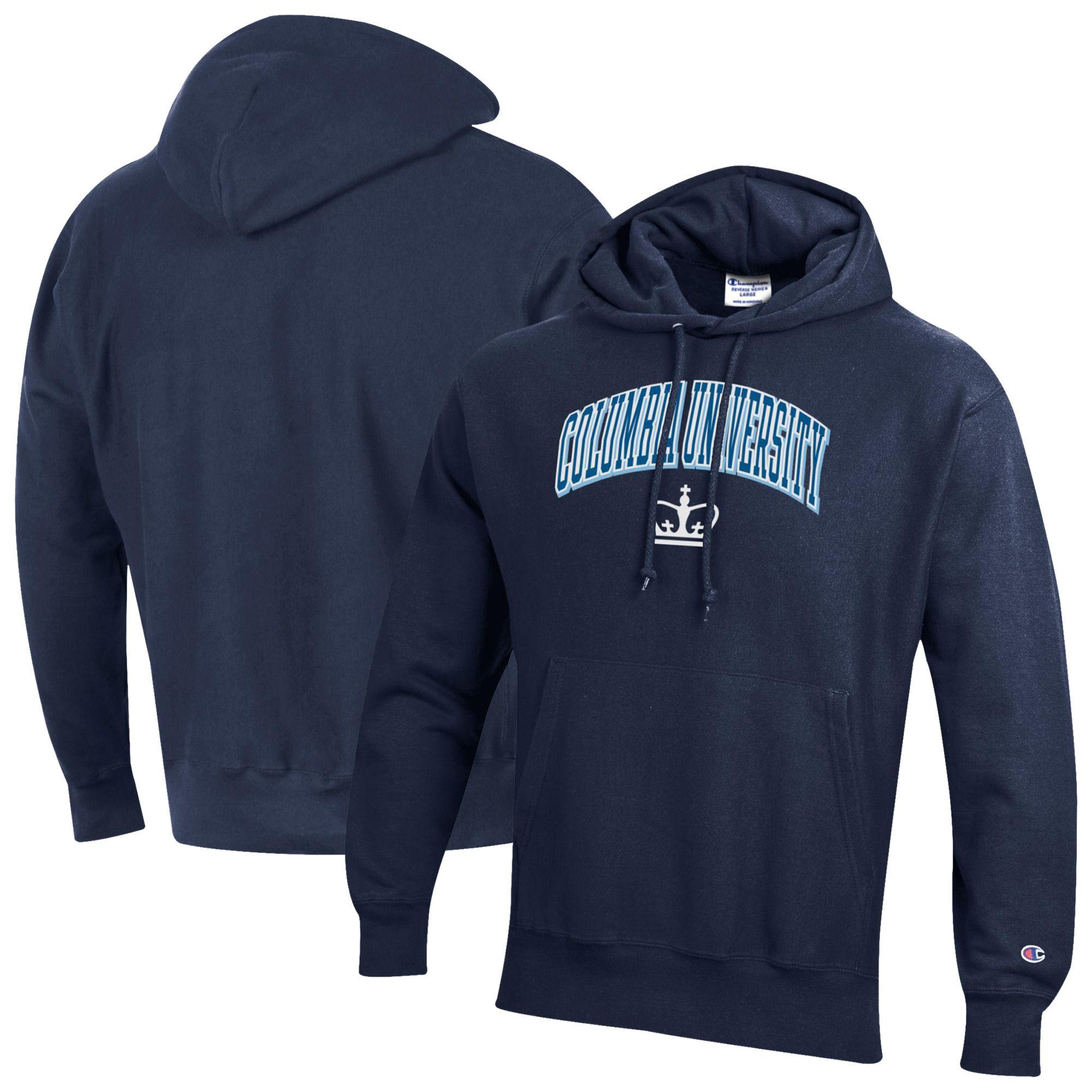 Men's Champion Navy Columbia University Reverse Weave Hoodie