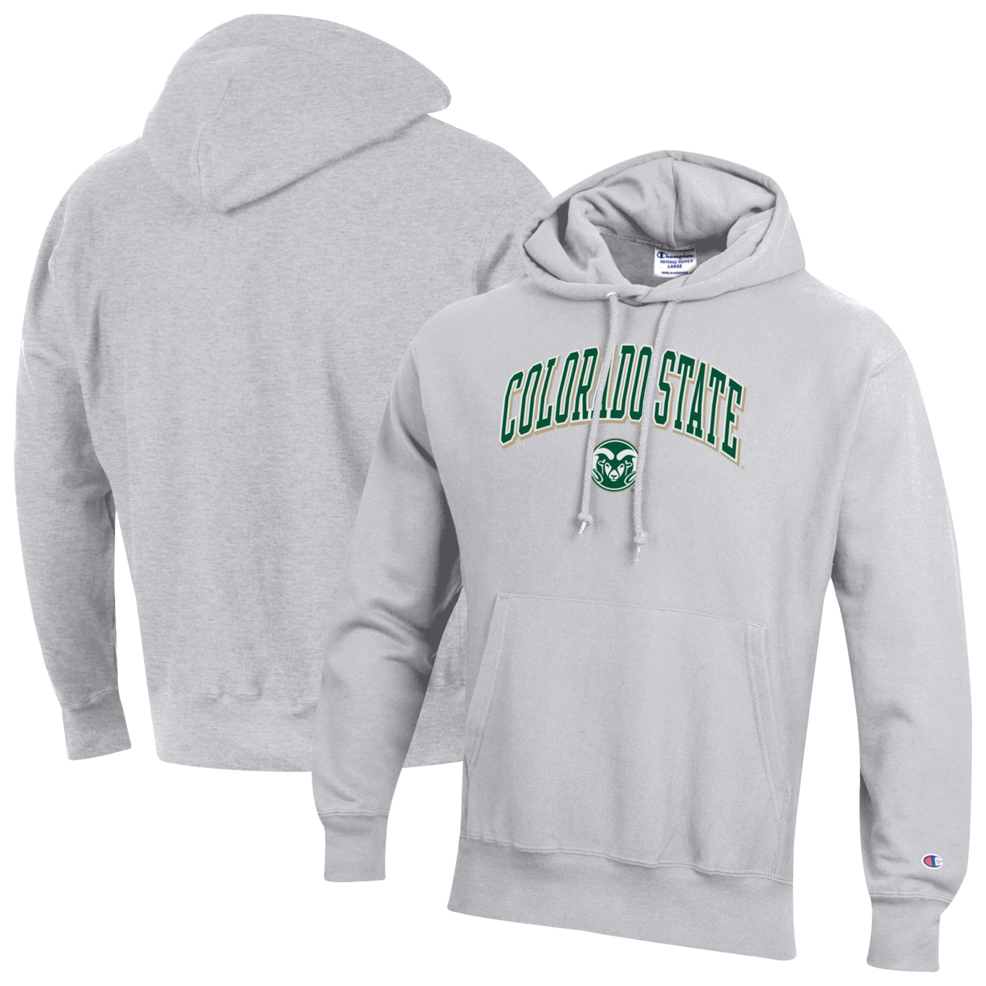 Men's Champion Gray Colorado State Rams Reverse Weave Hoodie
