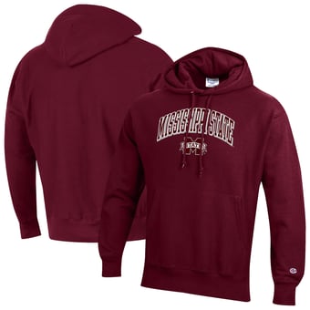Men's Champion Maroon Mississippi State Bulldogs Reverse Weave Hoodie