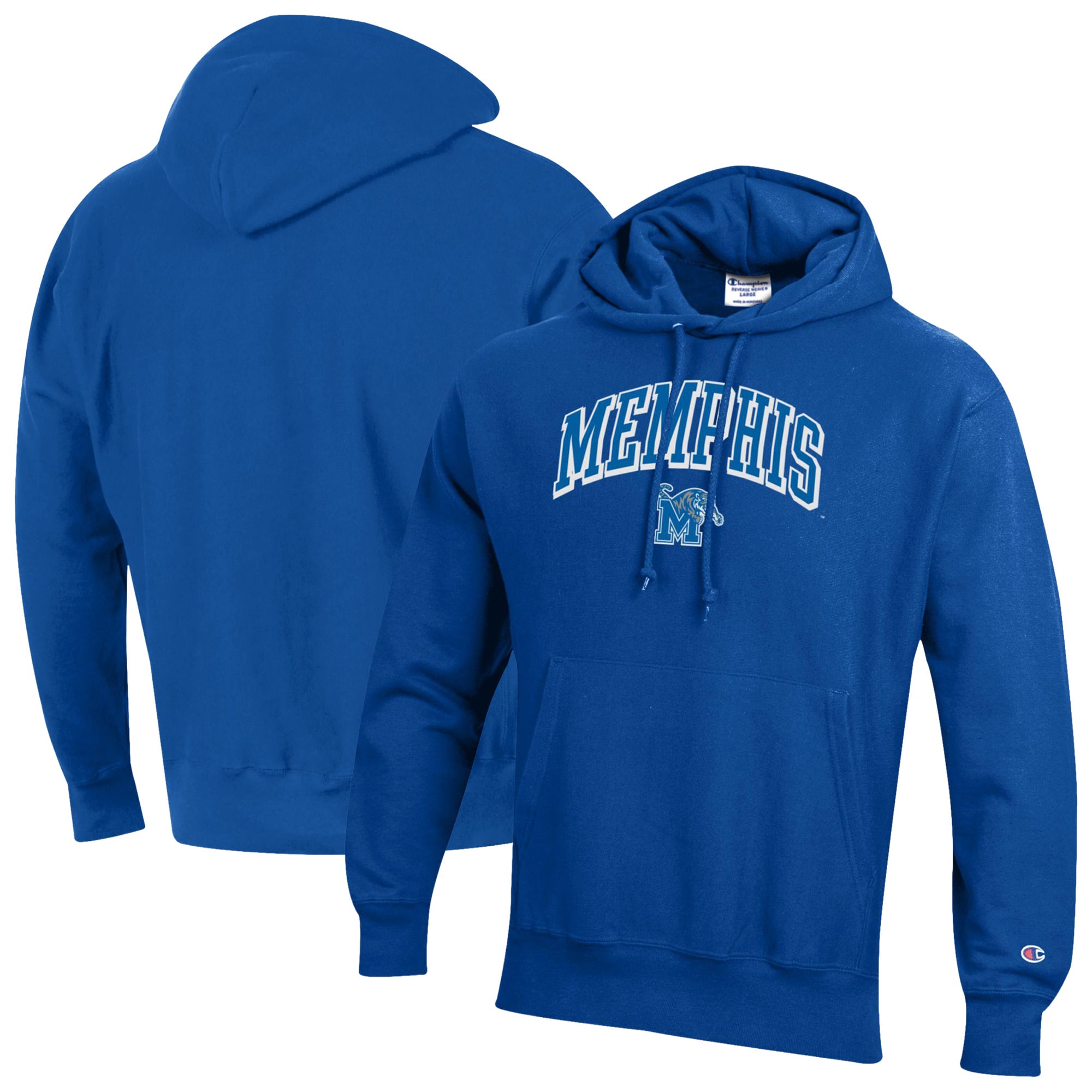 Men's Champion Royal Memphis Tigers Reverse Weave Hoodie