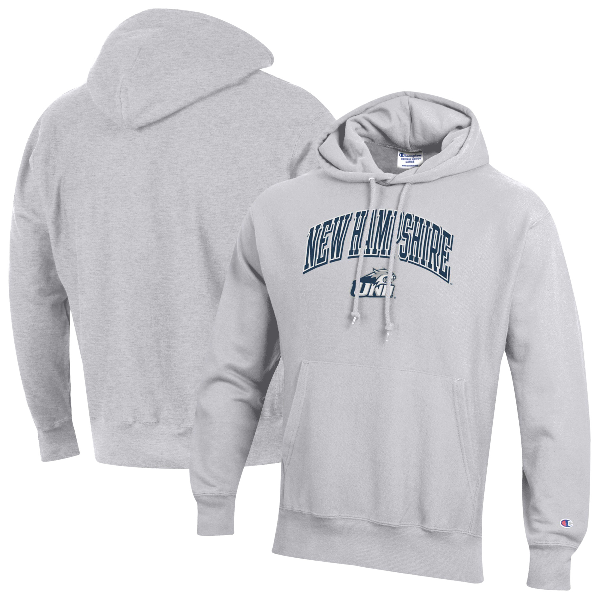 Men’s Champion Gray New Hampshire Wildcats Reverse Weave Hoodie