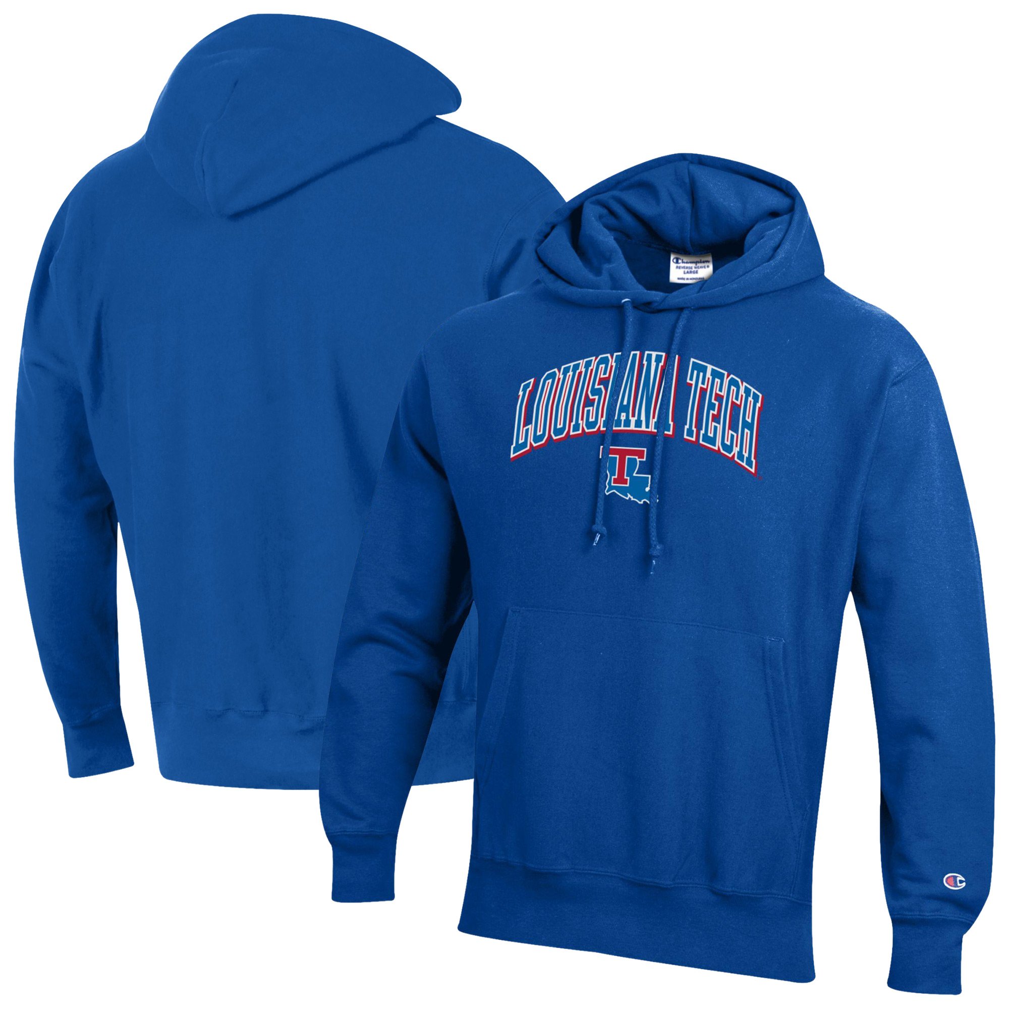 Men's Champion Royal Louisiana Tech Bulldogs Reverse Weave Hoodie