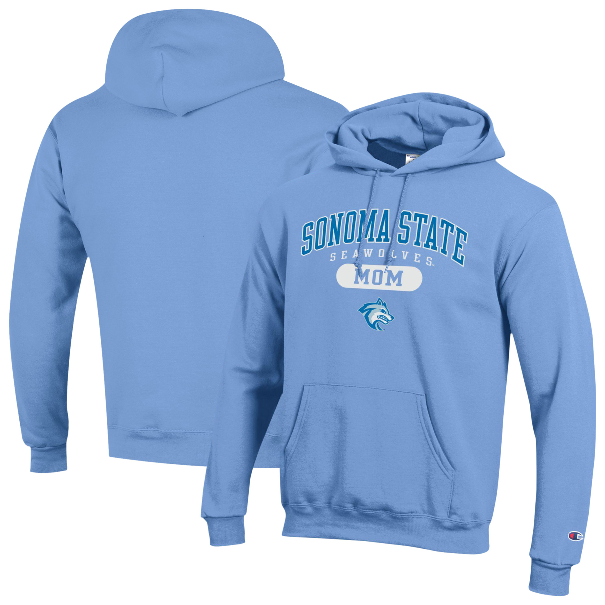 Women’s Champion Light Blue Sonoma State Seawolves Mom Pill Box Eco Powerblend Hoodie Women’s Champion Light Blue Sonoma State Seawolves Mom Pill Box Eco Powerblend Hoodie