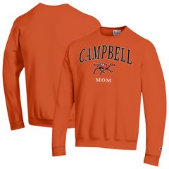 Women's Champion  Orange Campbell Fighting Camels Arch Mom Eco Powerblend Sweatshirt