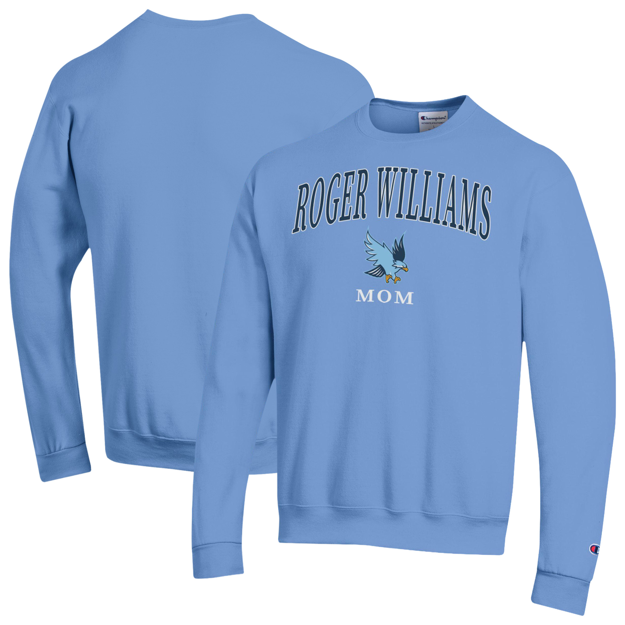 Women’s Champion Blue RWU Hawks Arch Mom Eco Powerblend Sweatshirt Women’s Champion Blue RWU Hawks Arch Mom Eco Powerblend Sweatshirt