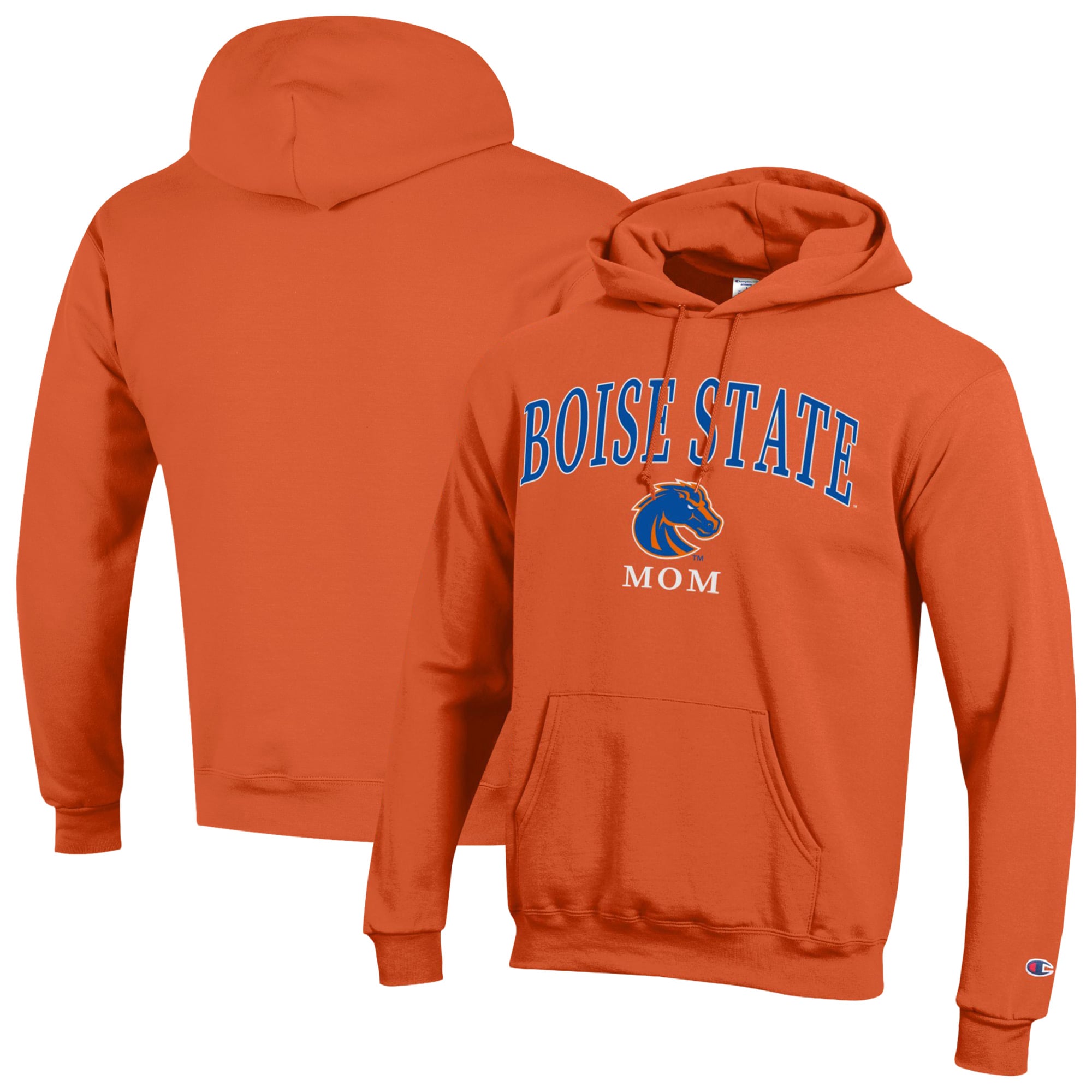 Women's Champion  Orange Boise State Broncos Arch Mom Eco Powerblend Hoodie
