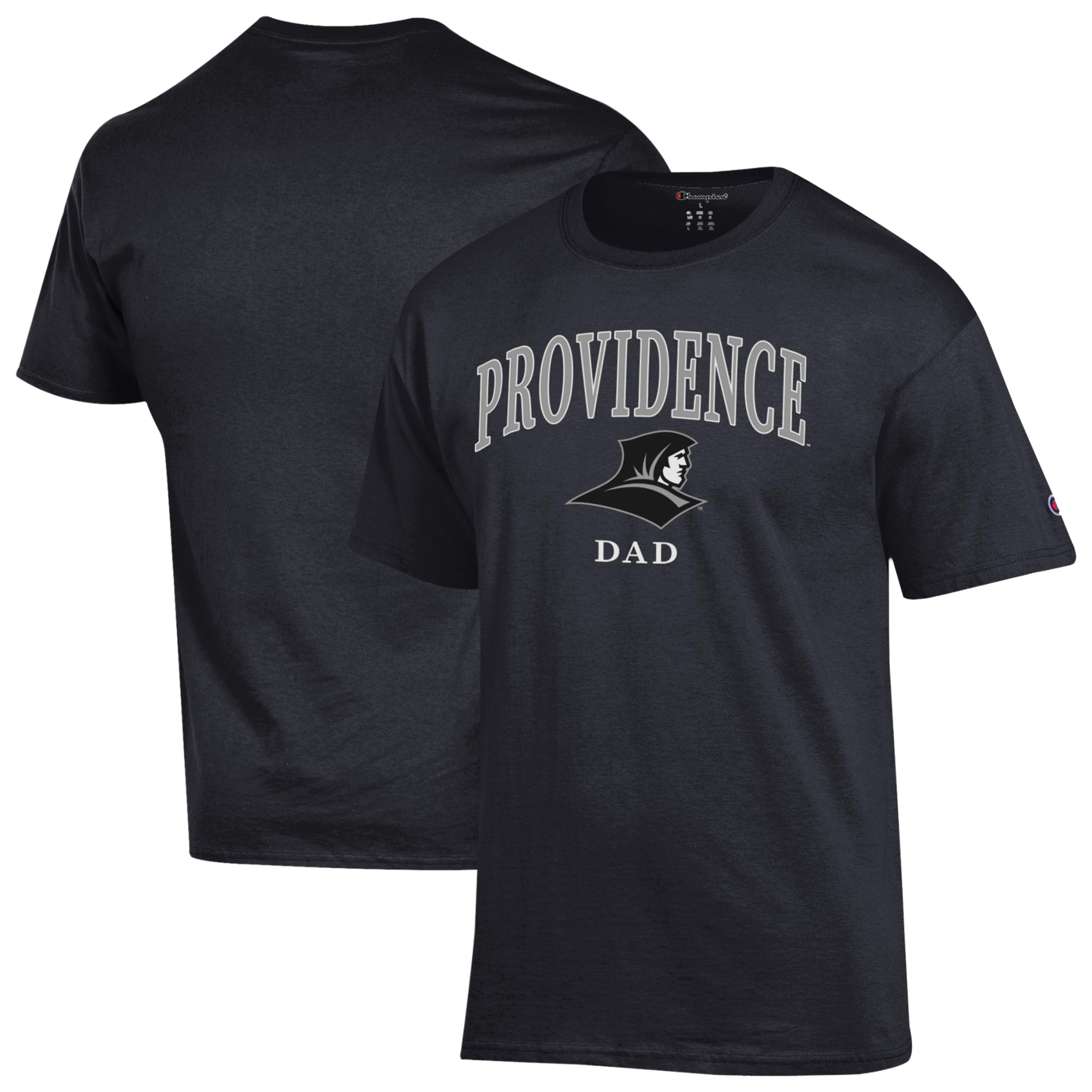 Men's Champion Black Providence Friars Arch Dad Jersey T-Shirt