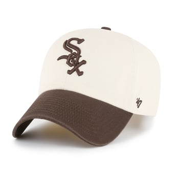 Unisex '47  Natural/Brown Chicago White Sox Two-Tone Fashion Clean Up Adjustable Hat