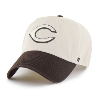 Unisex '47  Natural/Brown Cincinnati Reds Two-Tone Fashion Clean Up Adjustable Hat