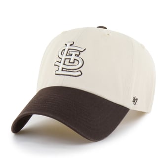 Unisex '47  Natural/Brown St. Louis Cardinals Two-Tone Fashion Clean Up Adjustable Hat
