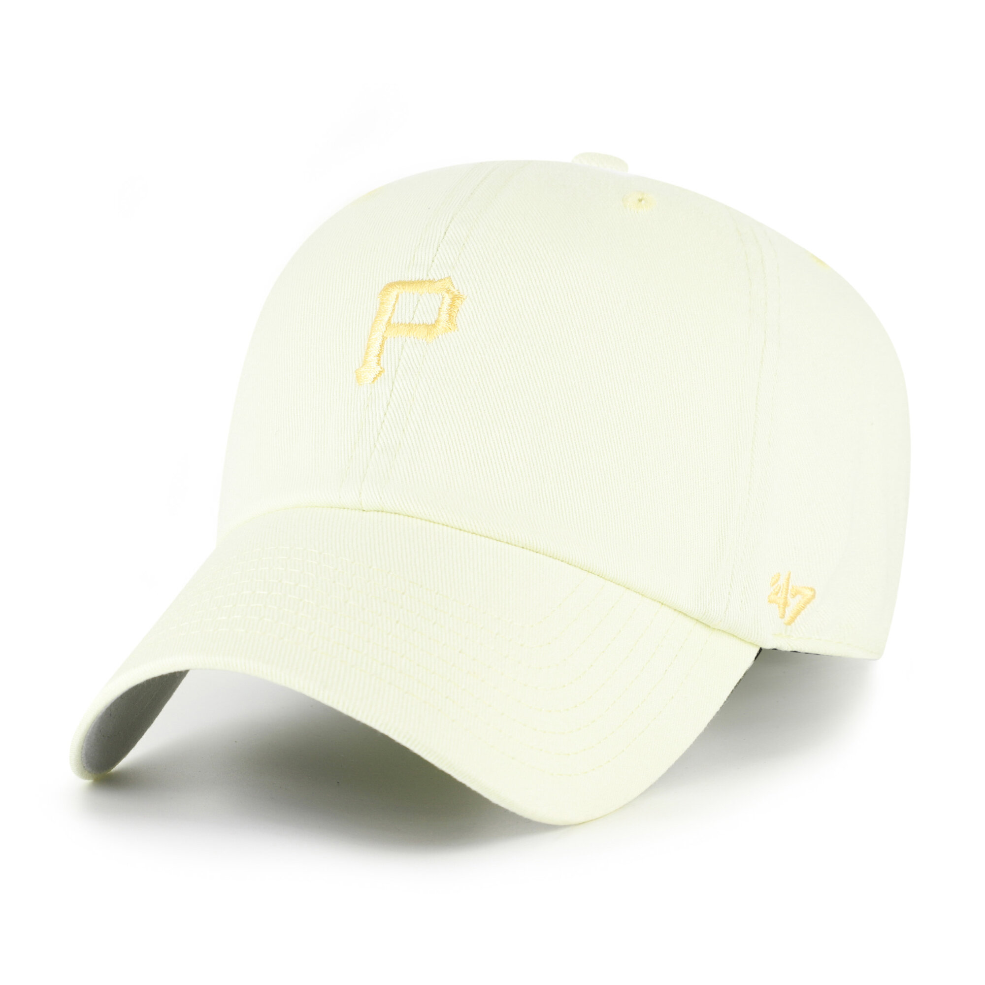 Women's '47 Yellow Pittsburgh Pirates Pastel Clean Up Adjustable Hat