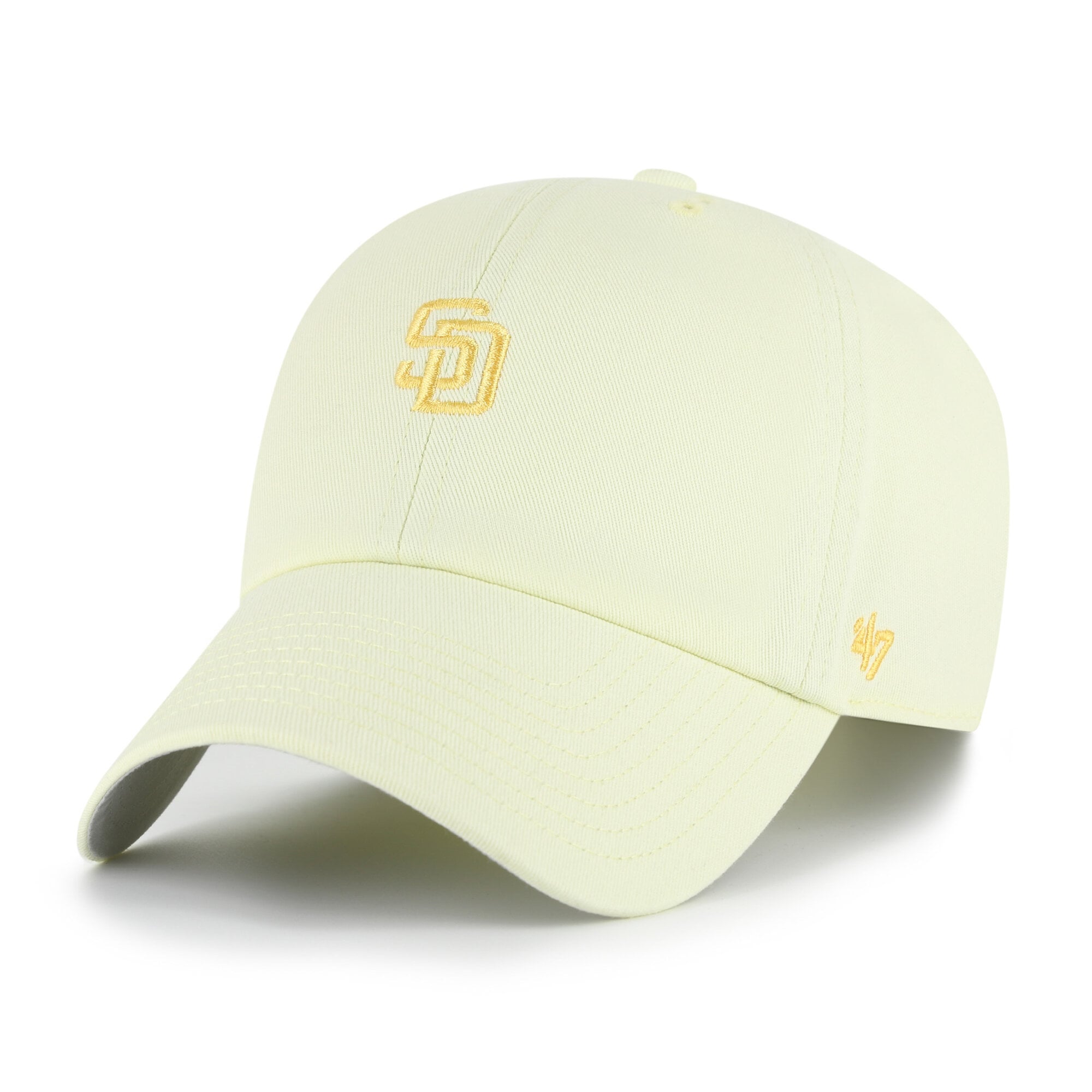 Women's '47 Yellow San Diego Padres Pastel Clean Up Adjustable Hat