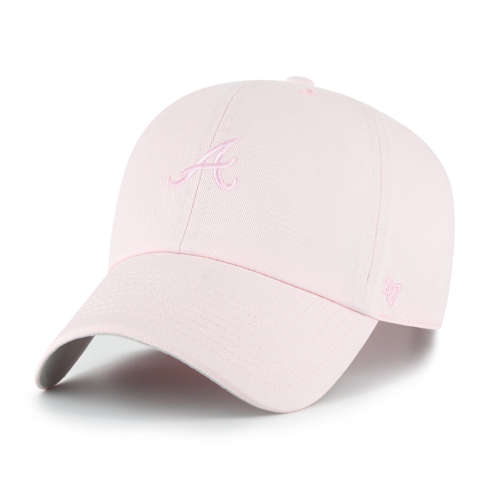 Women's '47 Light Atlanta Braves Pastel Clean Up Adjustable Hat