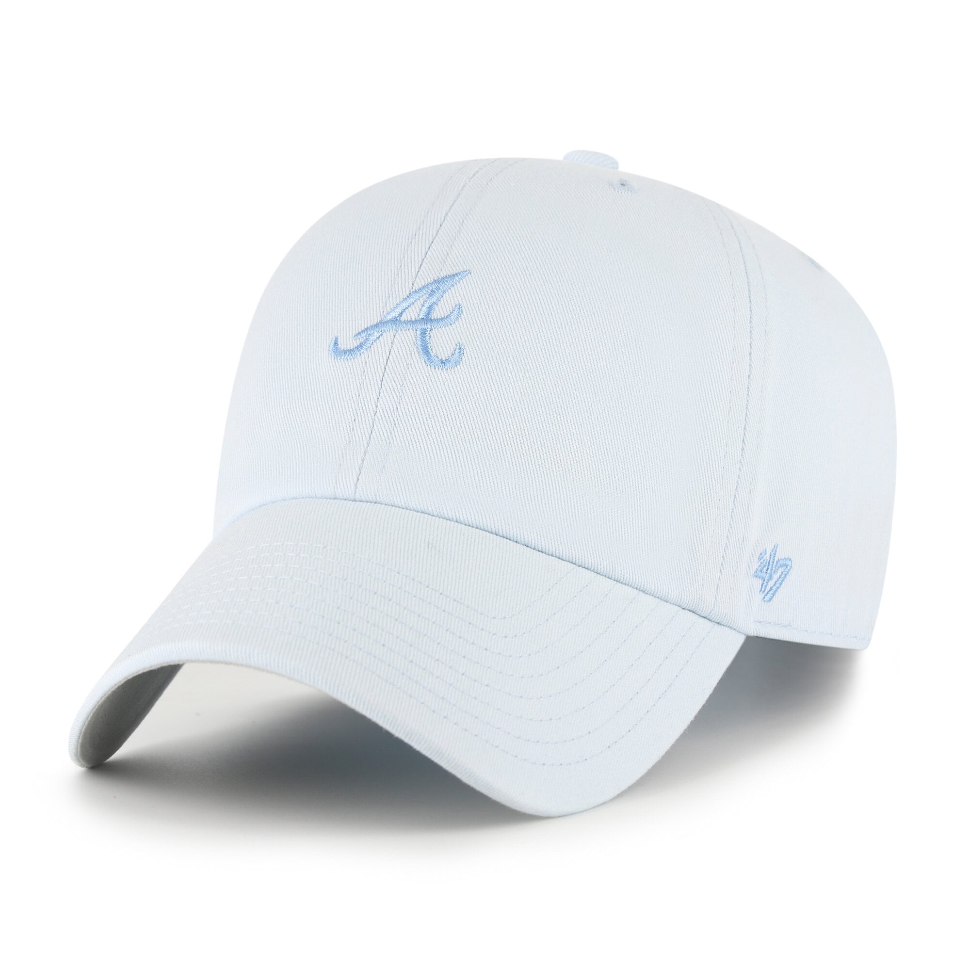 Unisex '47 Light Blue Atlanta Braves Pastel Clean Up Adjustable Hat