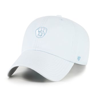 Women's '47 Light Blue Milwaukee Brewers Pastel Clean Up Adjustable Hat