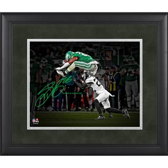 Saquon Barkley Philadelphia Eagles Facsimile Signature Framed 11" x 14" Spotlight Photograph
