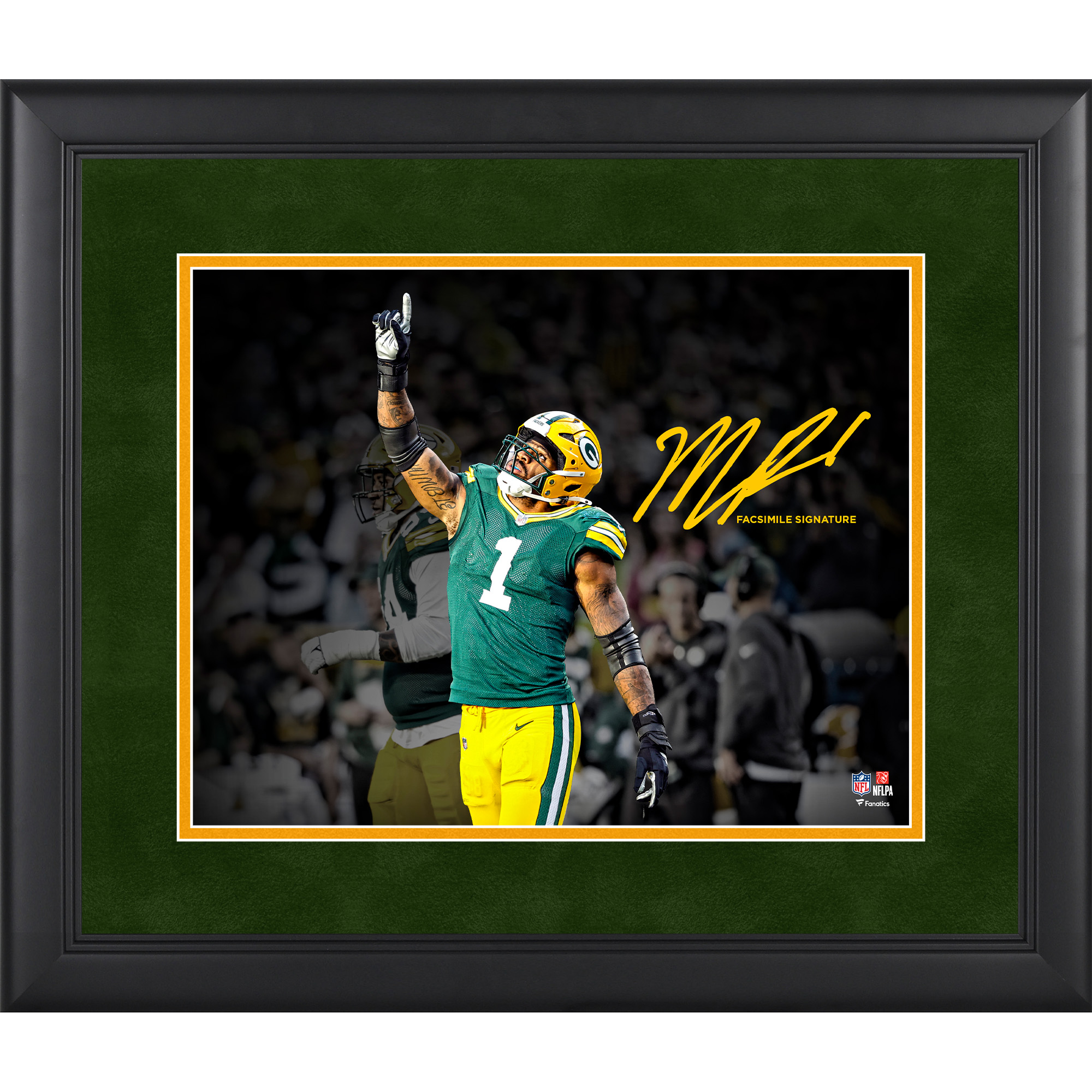 Micah Parsons Green Bay Packers Facsimile Signature Framed 11" x 14" Spotlight Photograph
