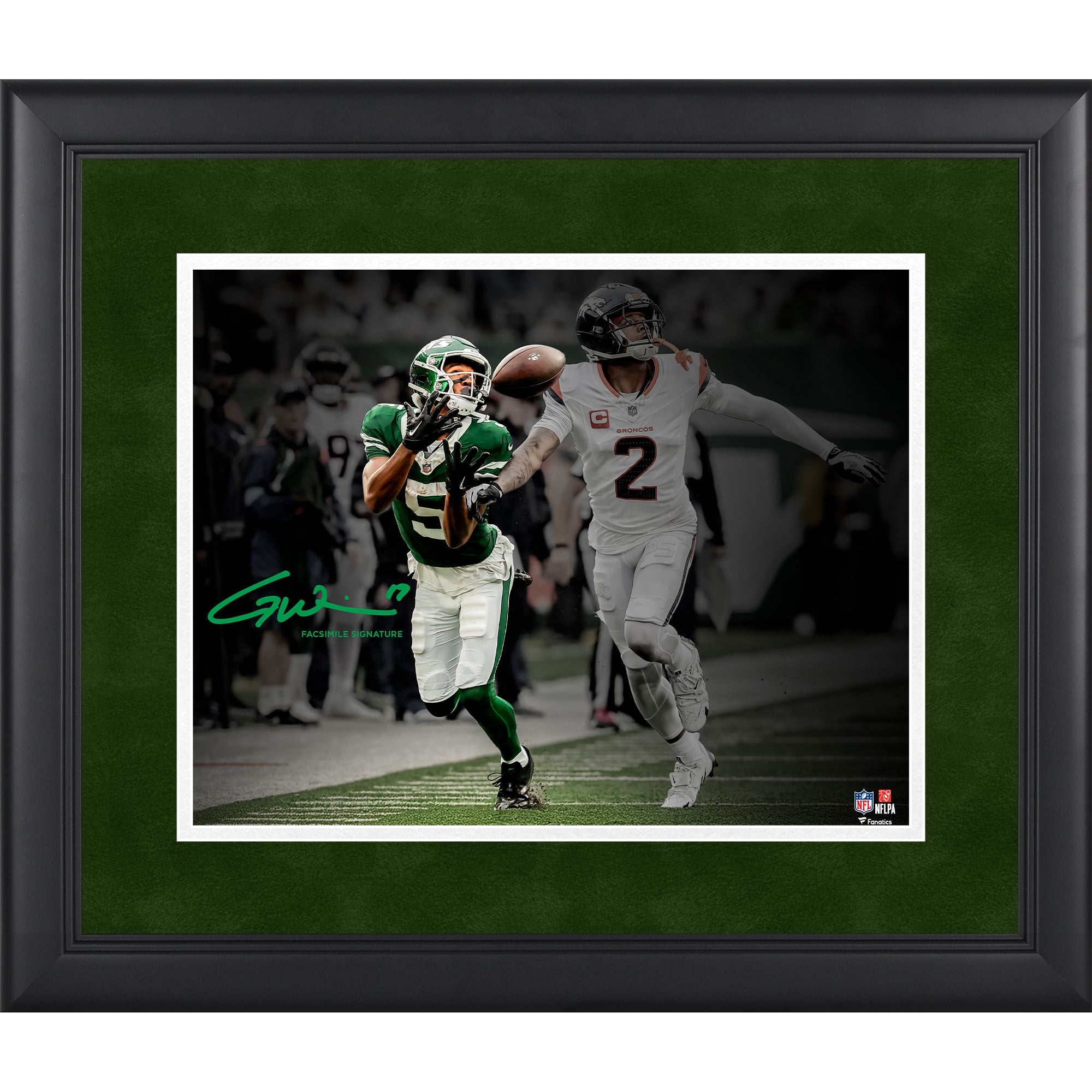 Garrett Wilson New York Jets Facsimile Signature Framed 11" x 14" Spotlight Photograph