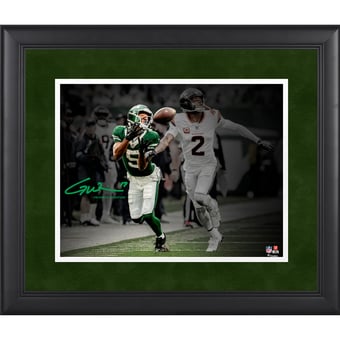 Garrett Wilson New York Jets Facsimile Signature Framed 11" x 14" Spotlight Photograph
