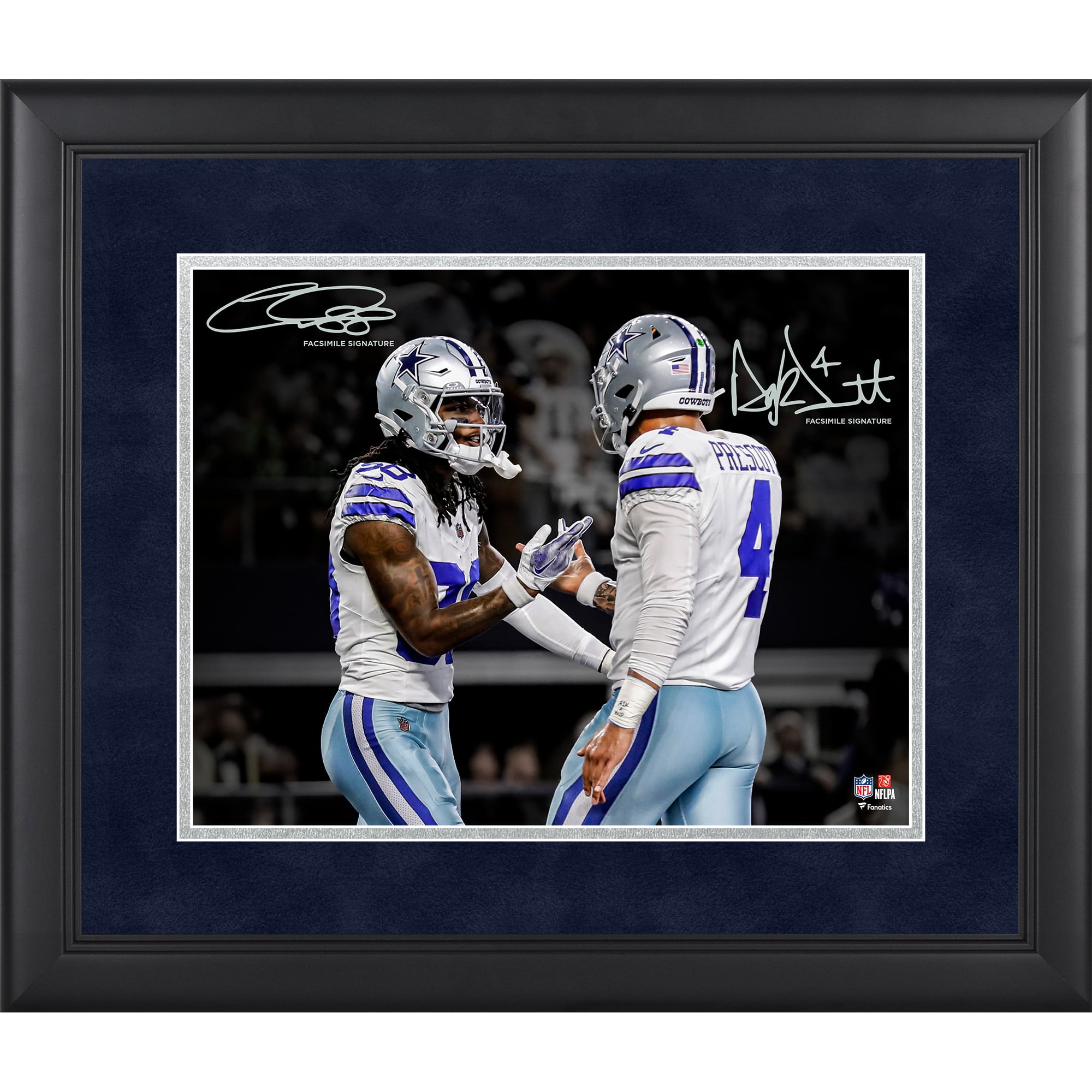 Dak Prescott & CeeDee Lamb Dallas Cowboys Facsimile Signature Framed 11" x 14" Spotlight Photograph