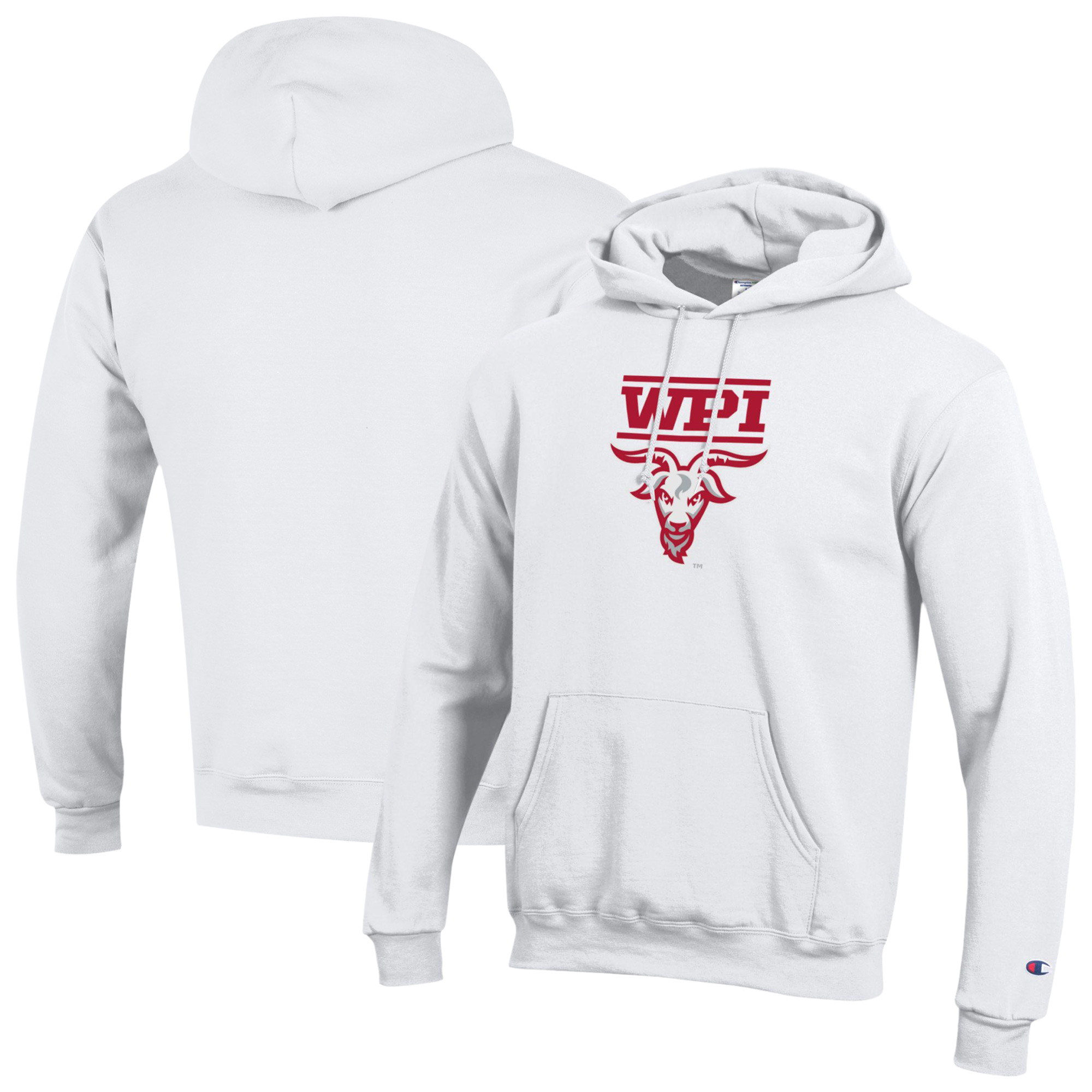 Unisex Champion White Worcester Polytechnic Institute Engineers Arch Eco Powerblend Fleece Hoodie Unisex Champion White Worcester Polytechnic Institute Engineers Arch Eco Powerblend Fleece Hoodie