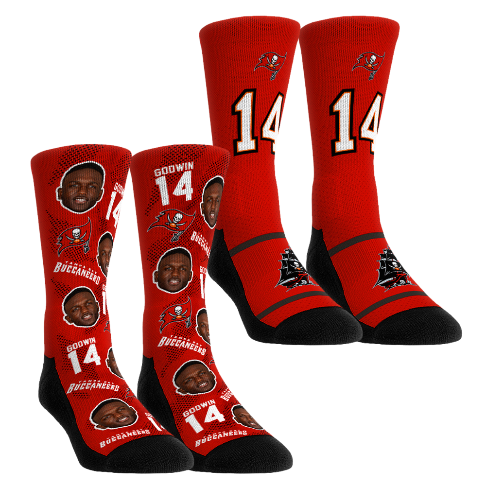 Unisex Rock Em Chris Godwin Jr. Tampa Bay Buccaneers Player Football Guy Two-Pack Crew Sock Set