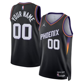 Unisex Jordan Brand Black Phoenix Suns Swingman Custom Jersey - Statement Edition