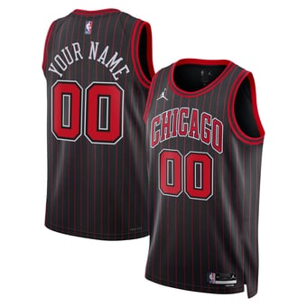 Unisex Jordan Brand Black Chicago Bulls Swingman Custom Jersey - Statement Edition