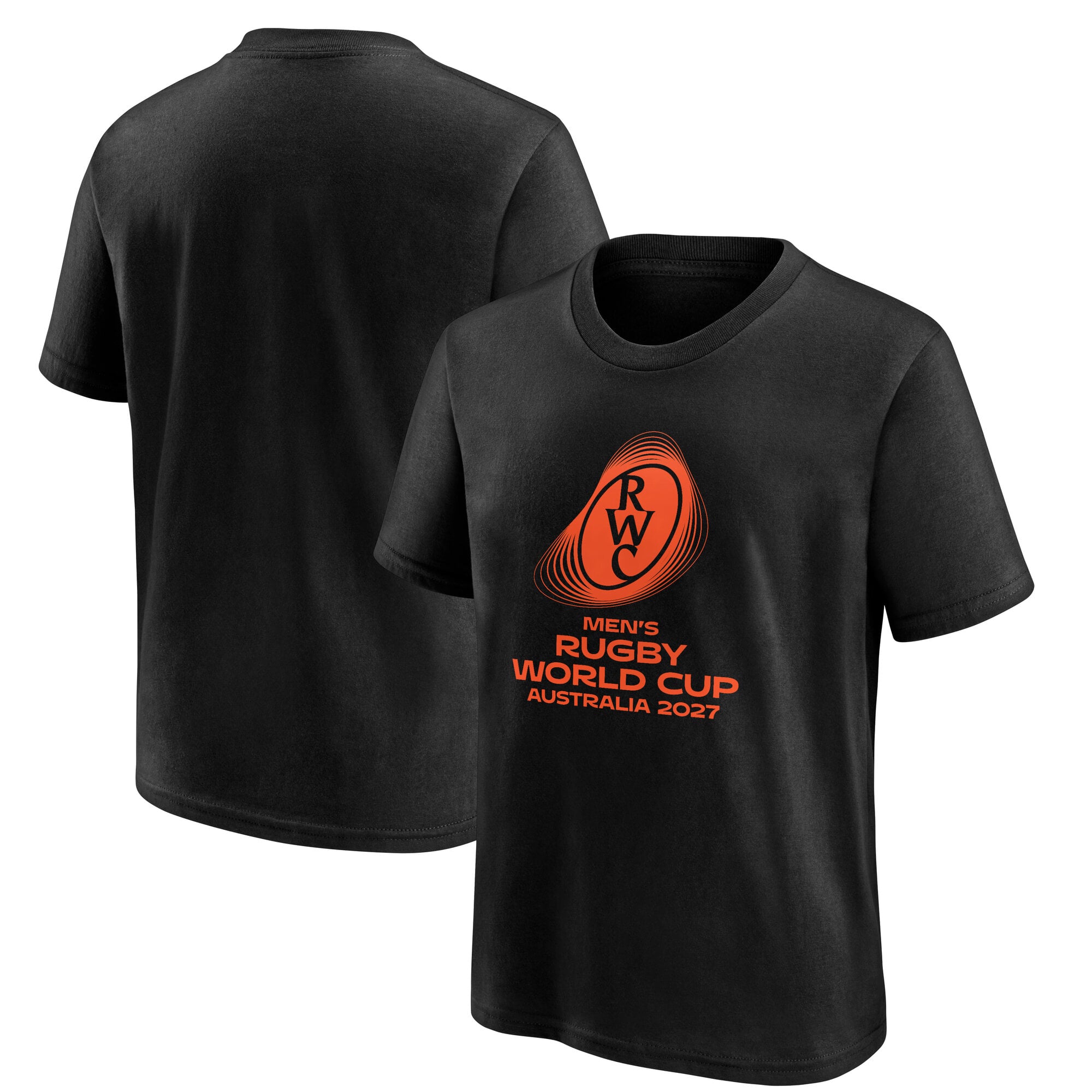 T-shirt con grafica Rugby World Cup 2027 - Nera - Junior